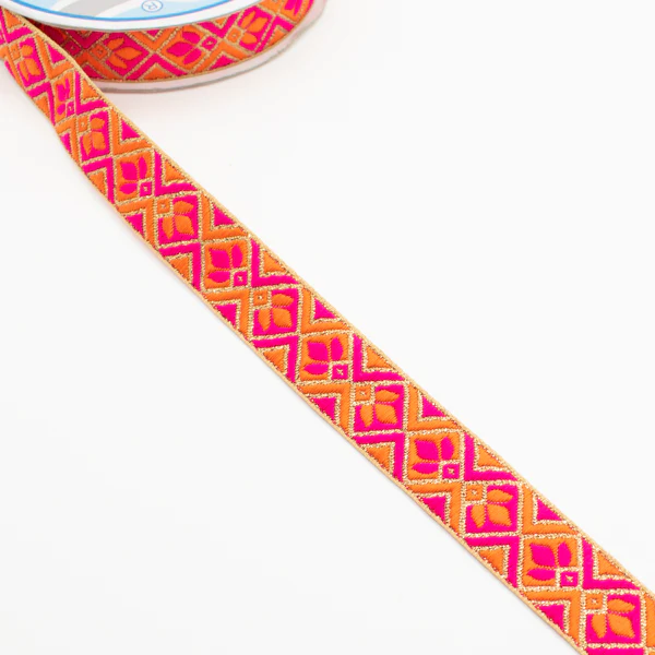Embroidered Fancy Jacquard Ribbon-2cm - Image 29