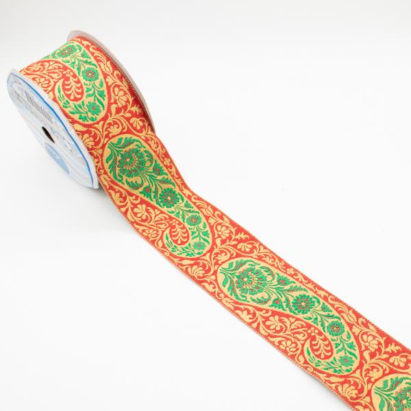 Embroidered Fancy Jacquard Ribbon-5cm - Image 13