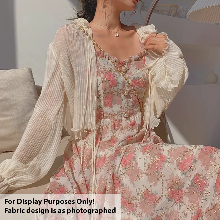 Embroidered Floral Print Chiffon - Image 6