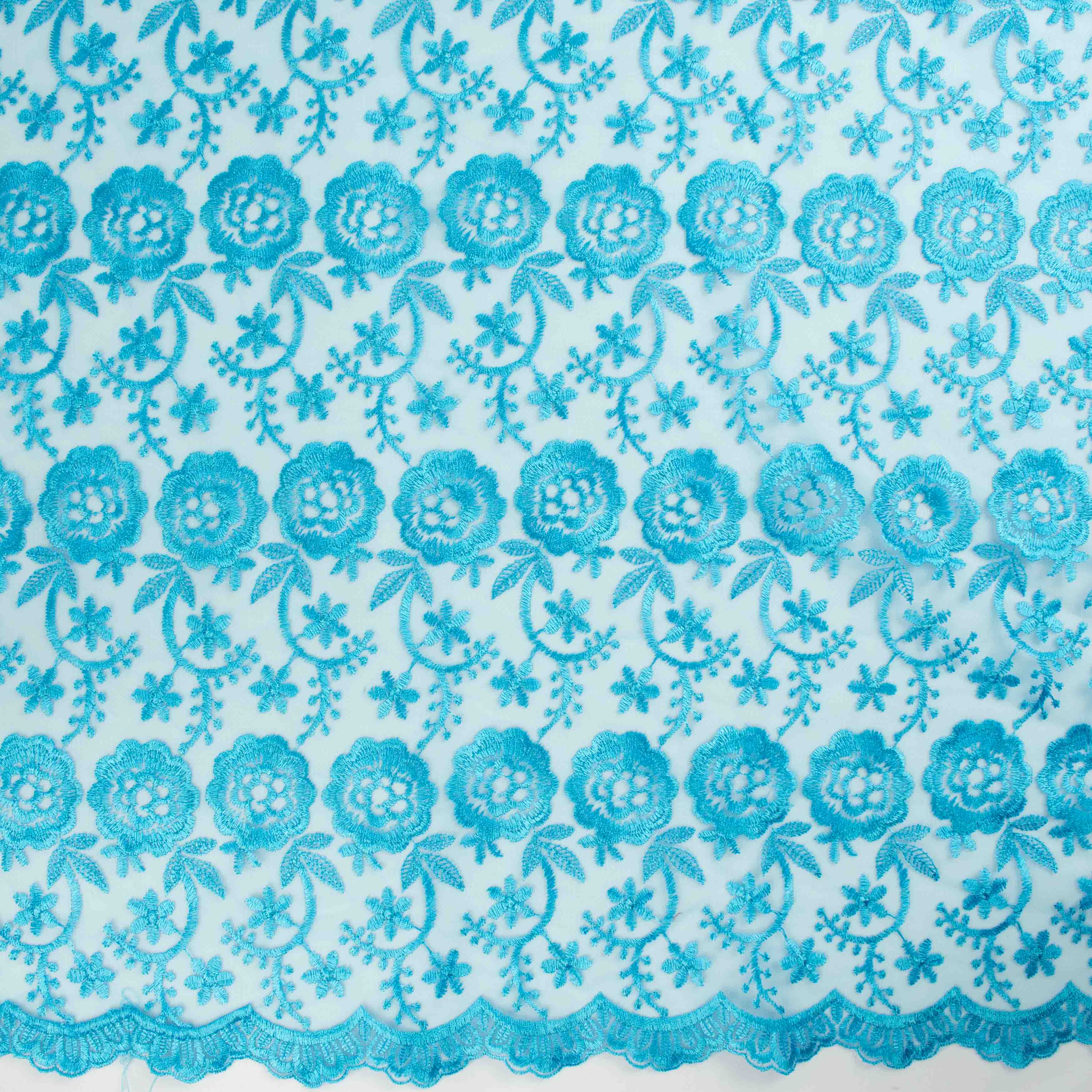 Embroidered Lace BF-2678 Blue - Image 3