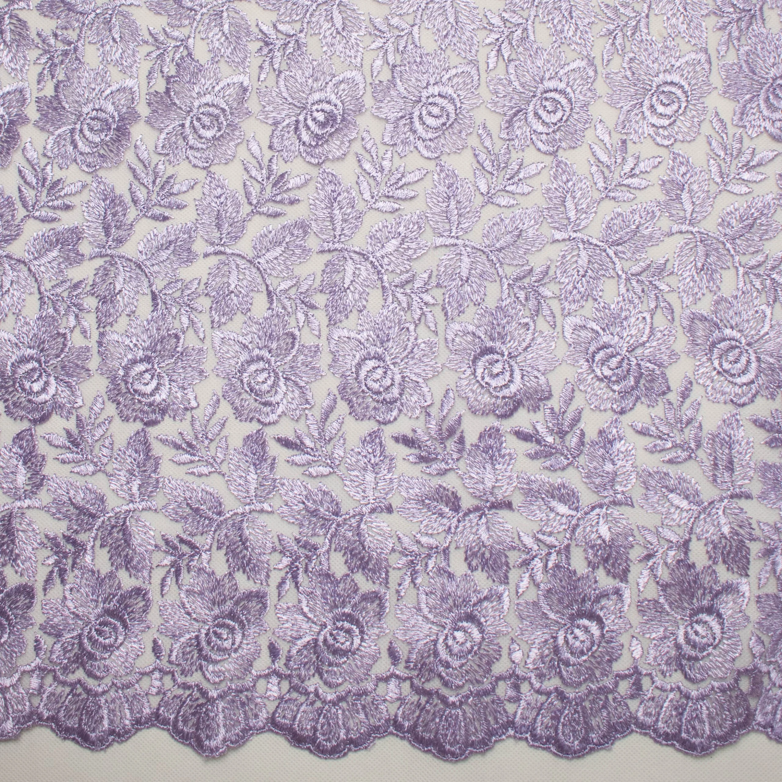 Embroidered Lace BF-60218 Mauve - Image 3