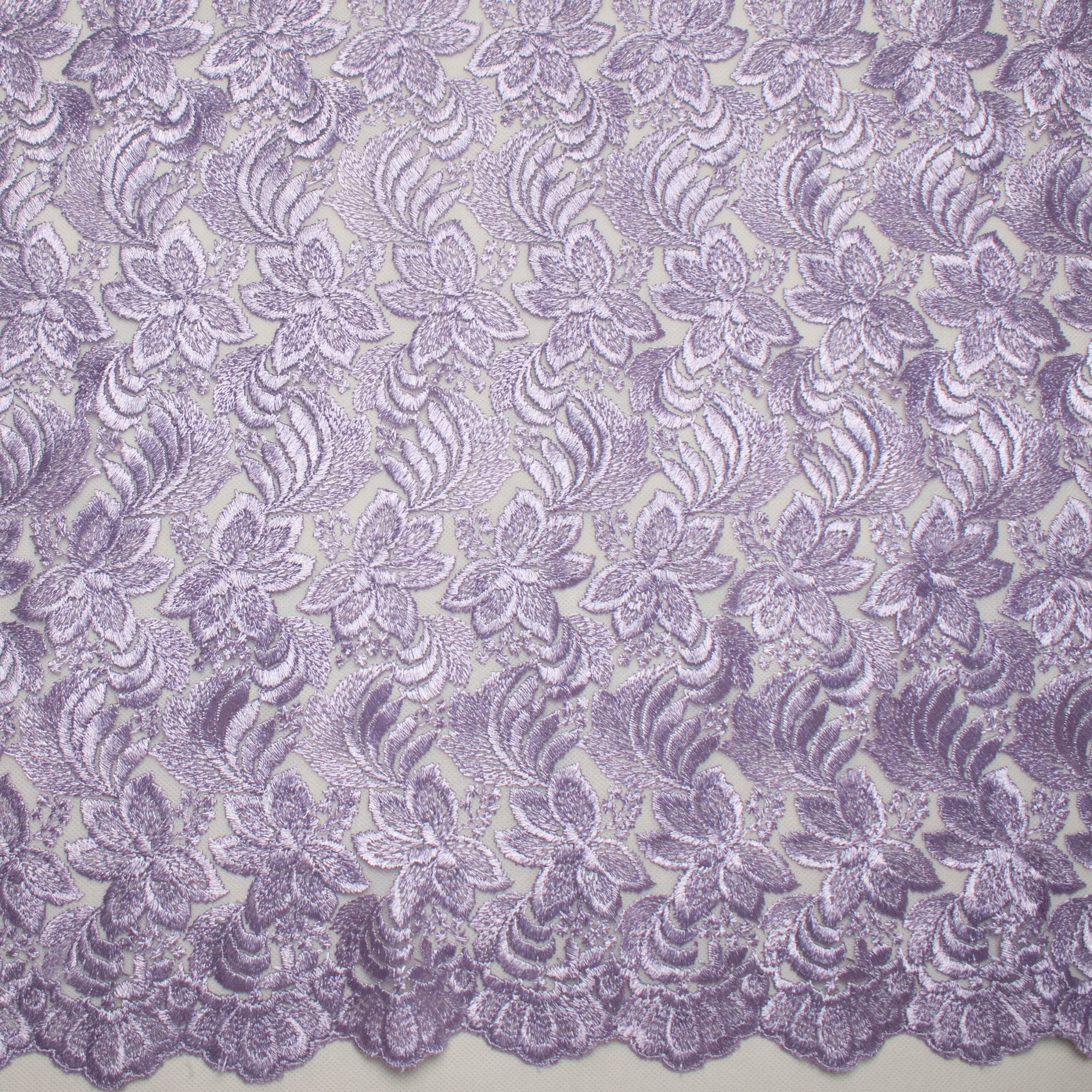 Embroidered Lace BF-61200 Mauve - Image 3