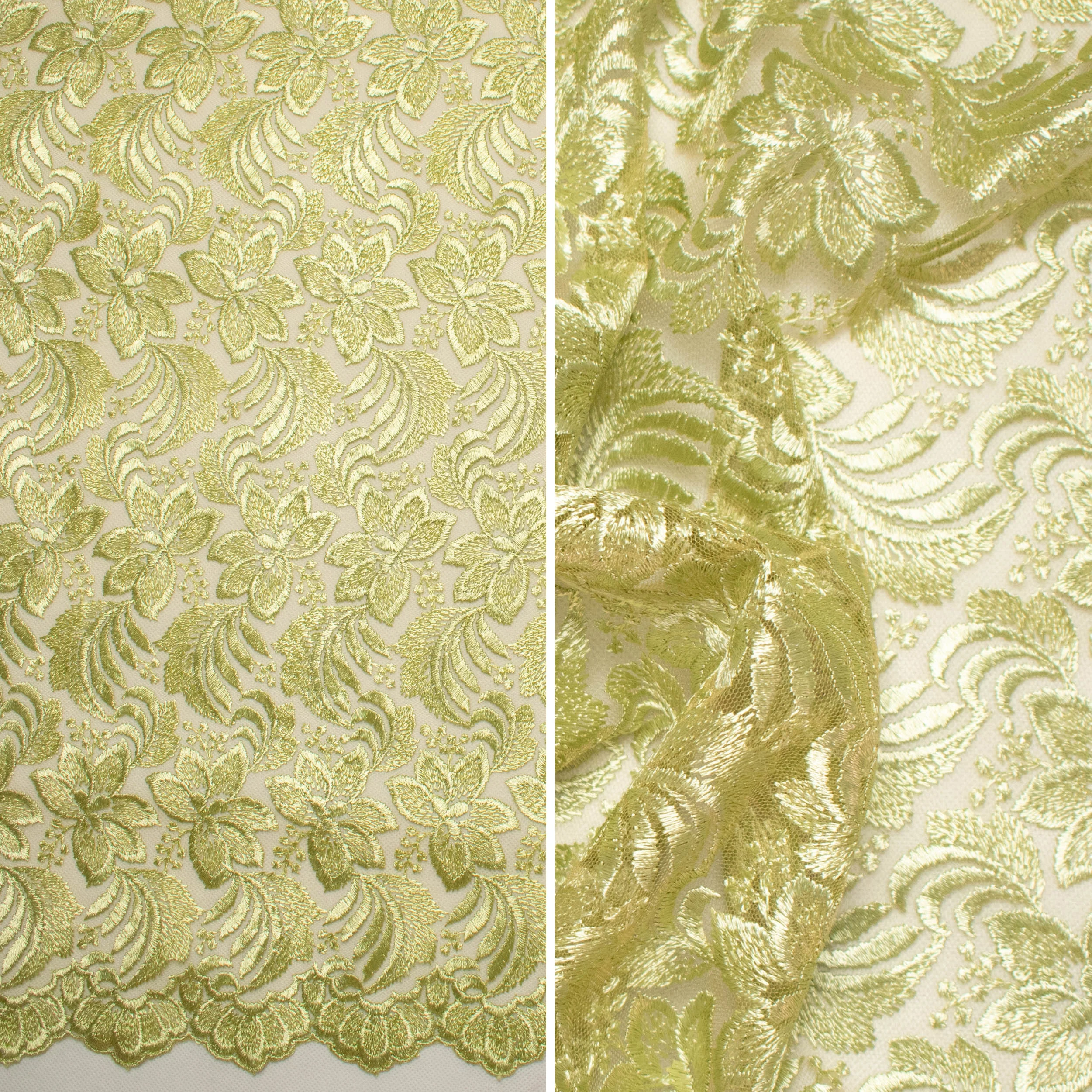 Embroidered Lace BF-61200 Moss