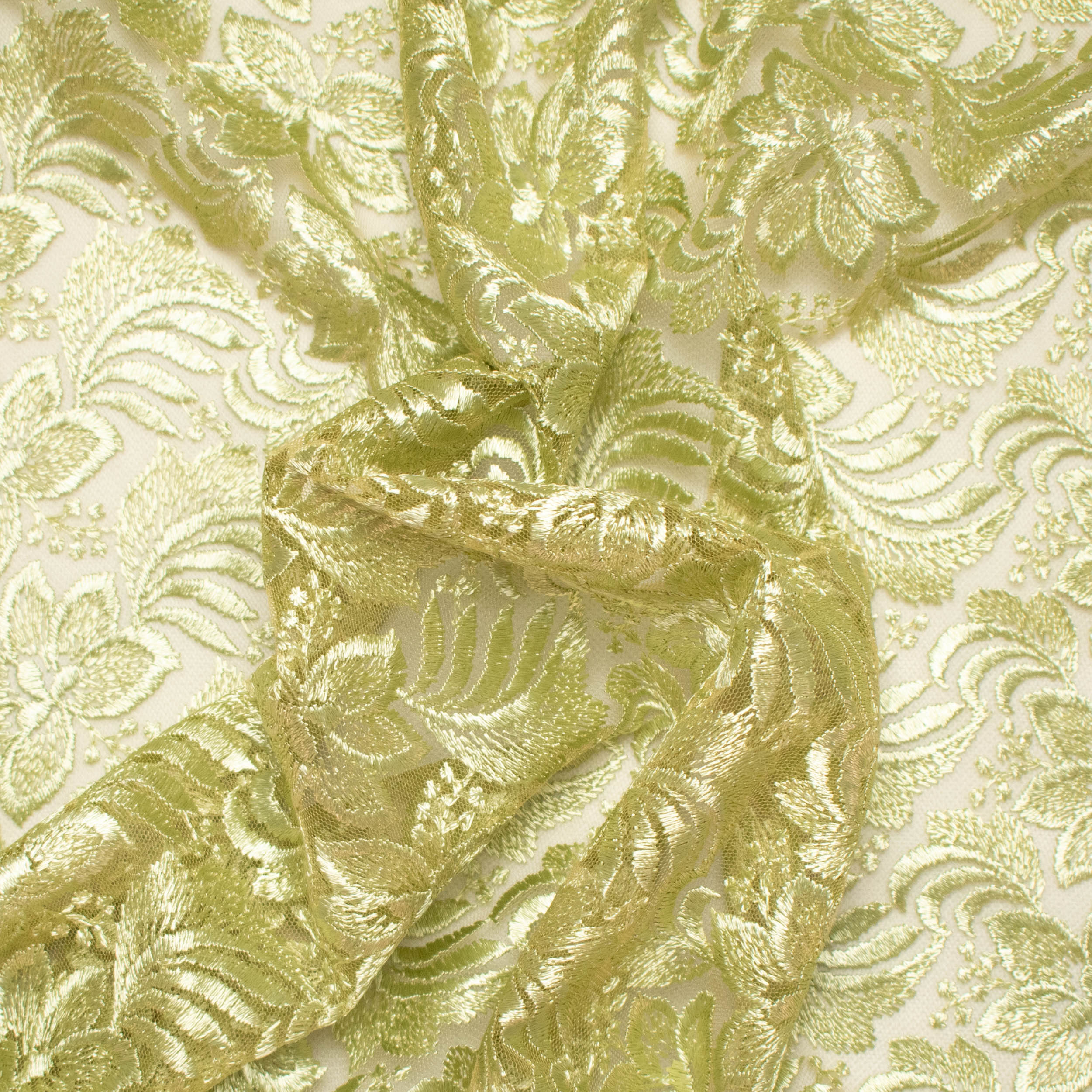 Embroidered Lace BF-61200 Moss - Image 3