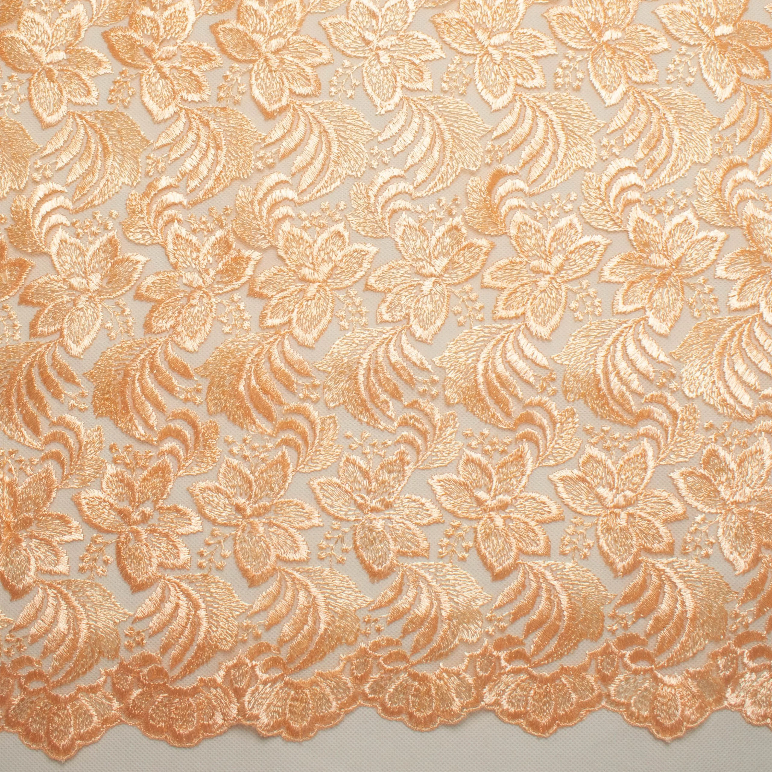 Embroidered Lace BF-61200 Peach - Image 3