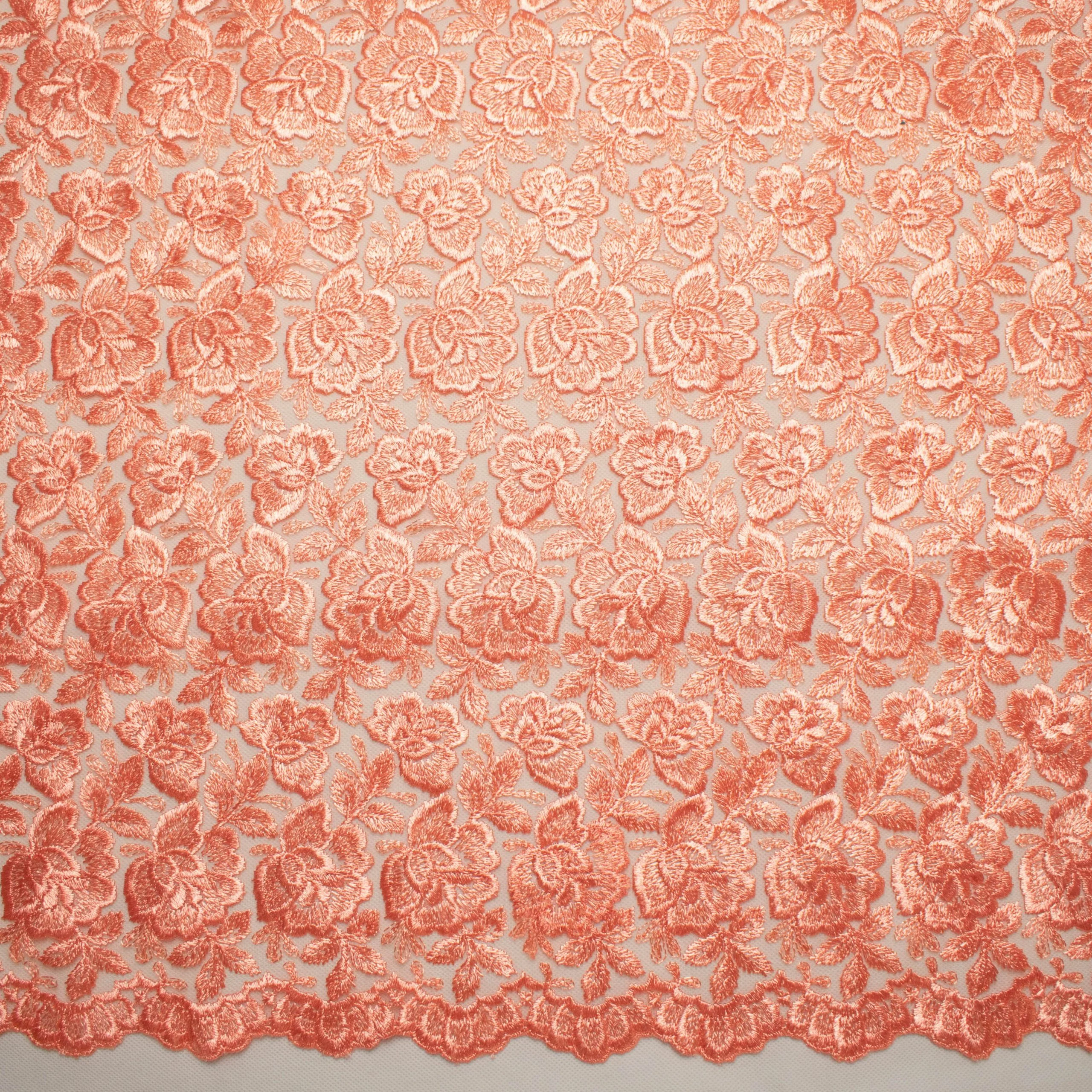 Embroidered Lace BF-62233 Dark Peach - Image 3