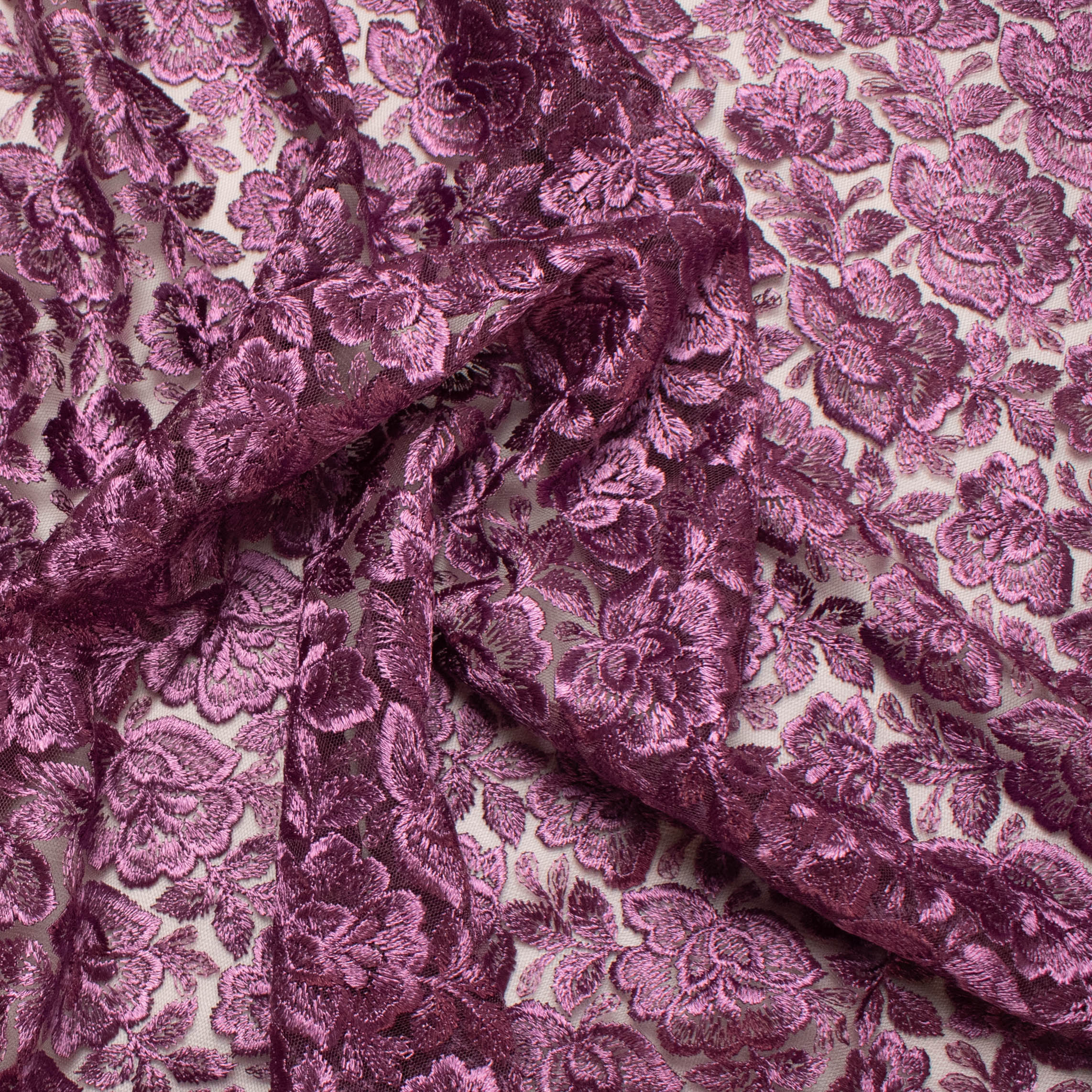 Embroidered Lace BF-62233 Grape - Image 2