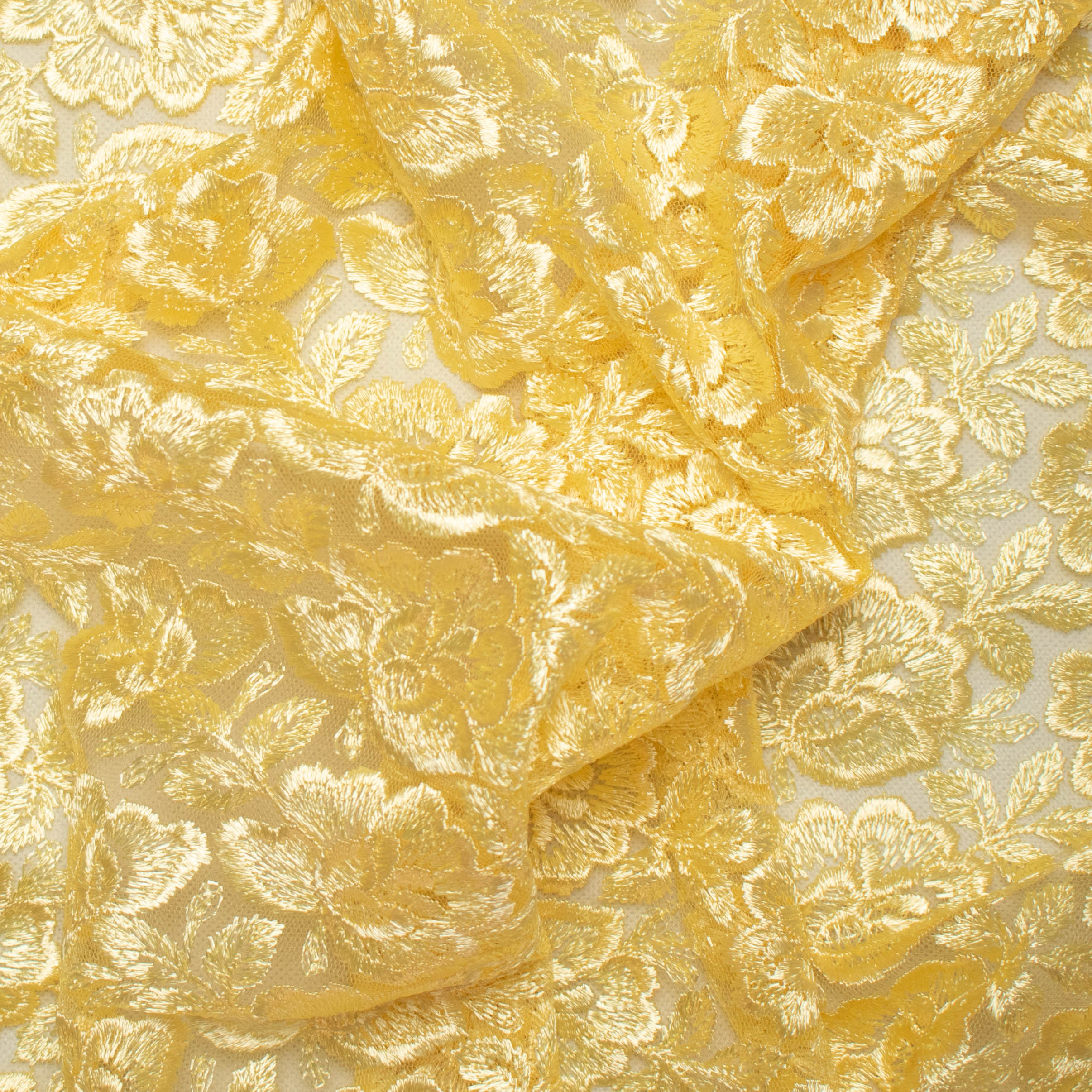 Embroidered Lace BF-62233 Lemon - Image 2