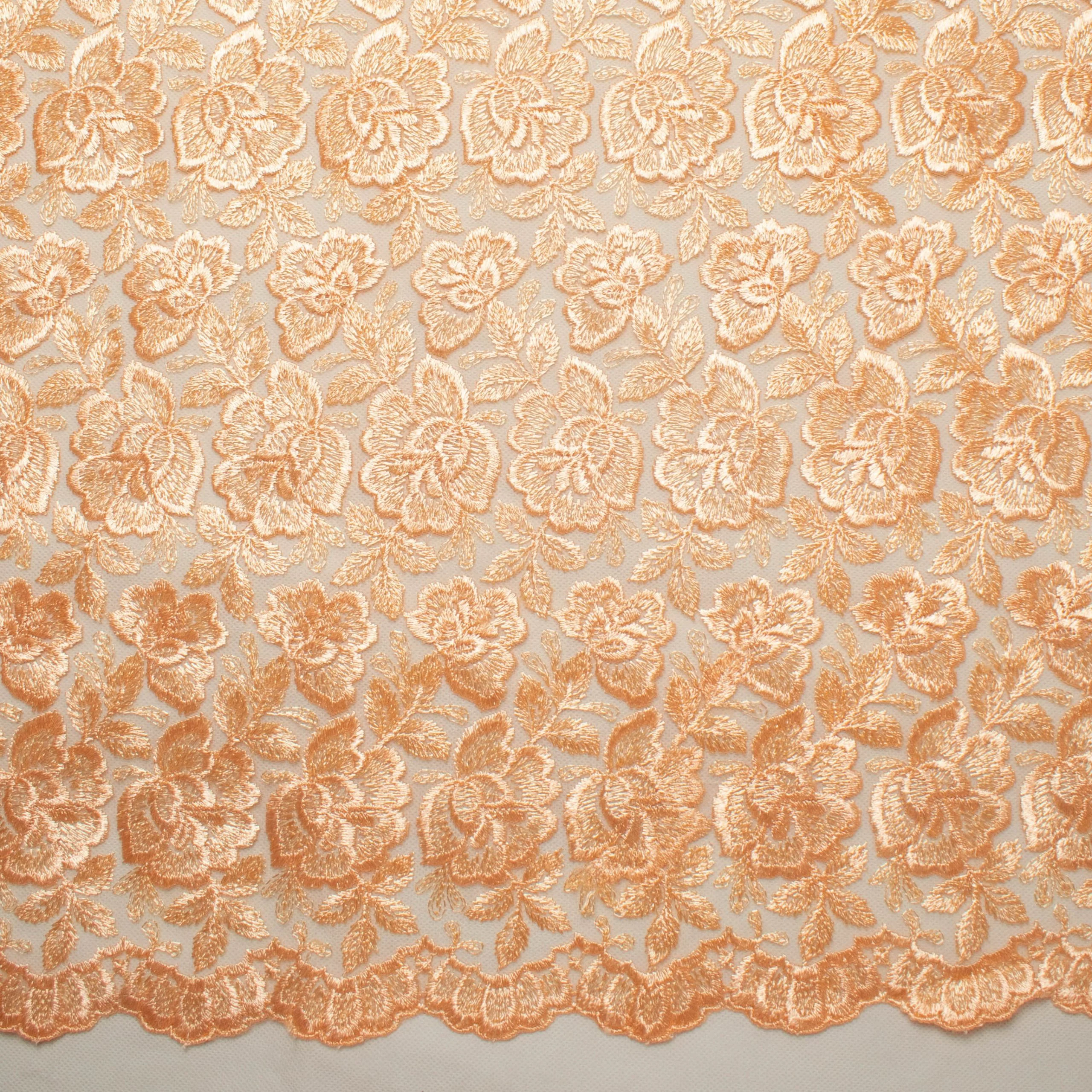 Embroidered Lace BF-62233 Peach - Image 2