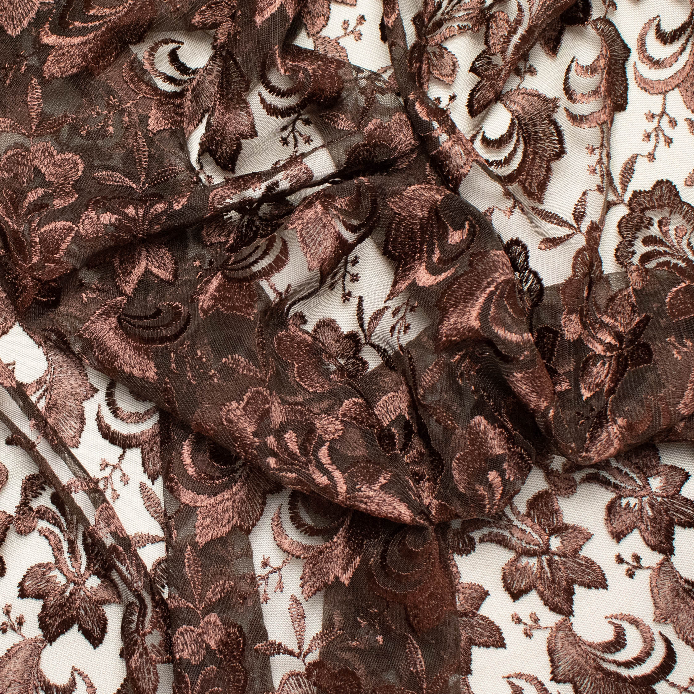 Embroidered Lace BF-MF6 Brown - Image 2
