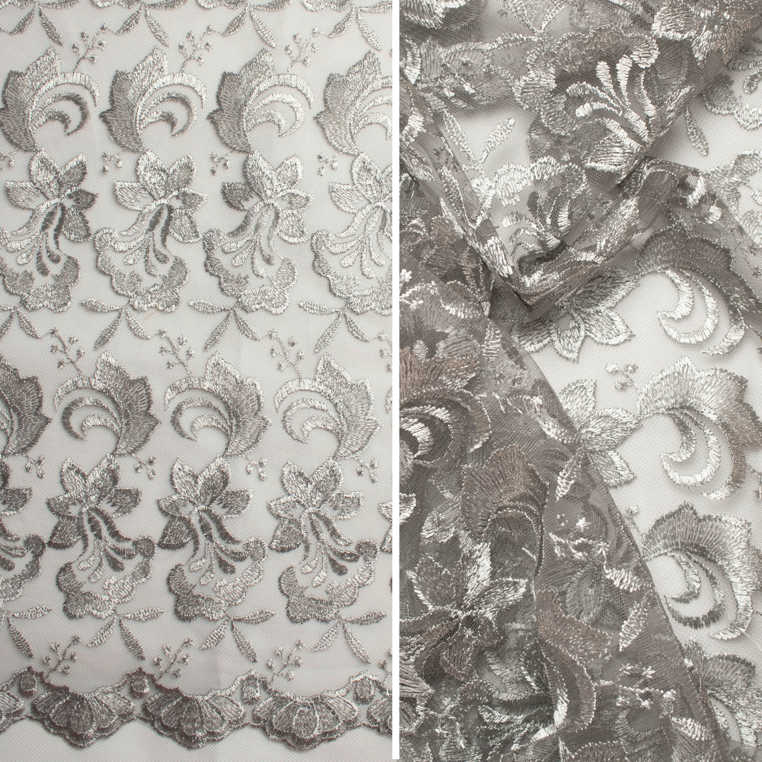 Embroidered Lace BF-MF6 Grey