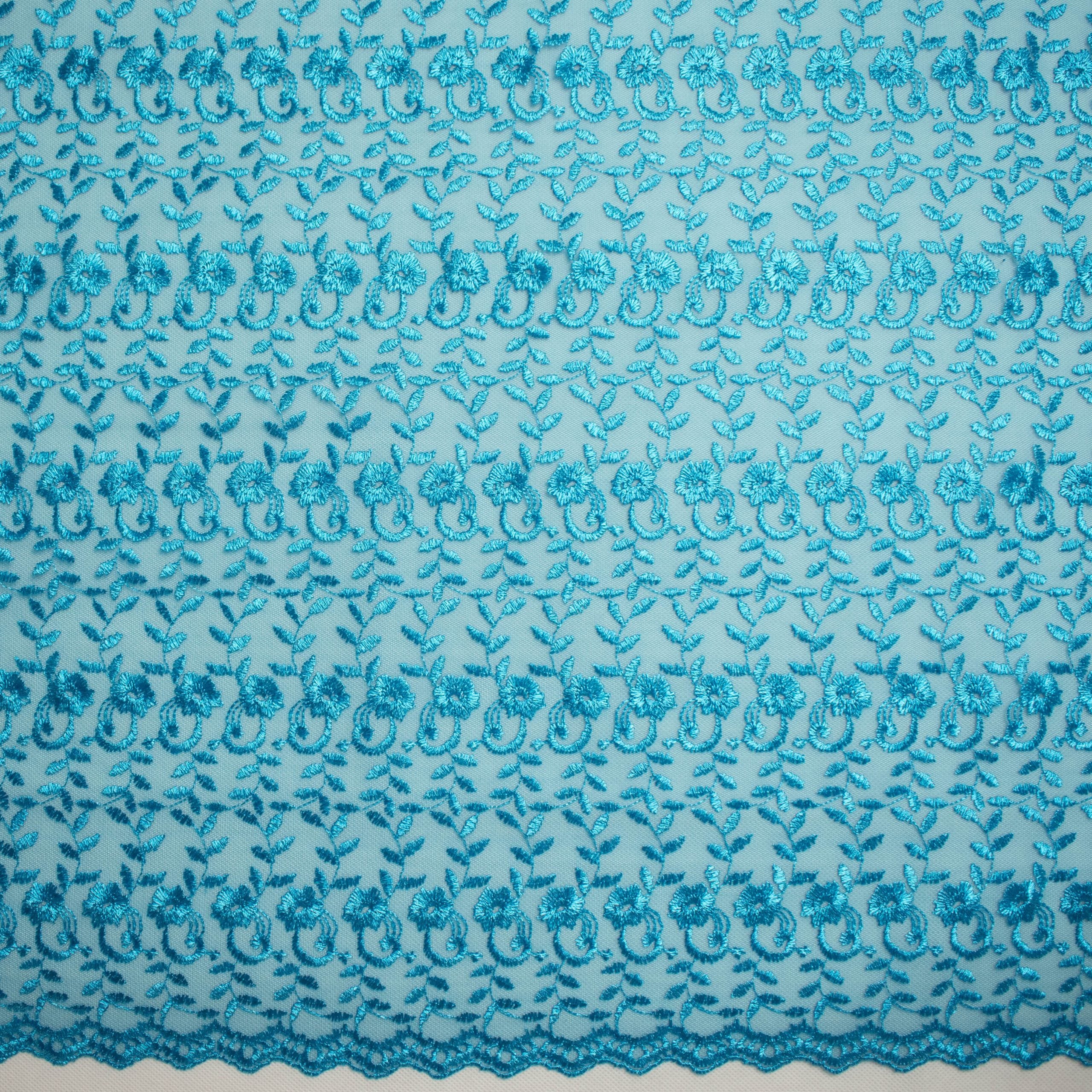 Embroidered Lace SF-01198 Pale Blue - Image 3