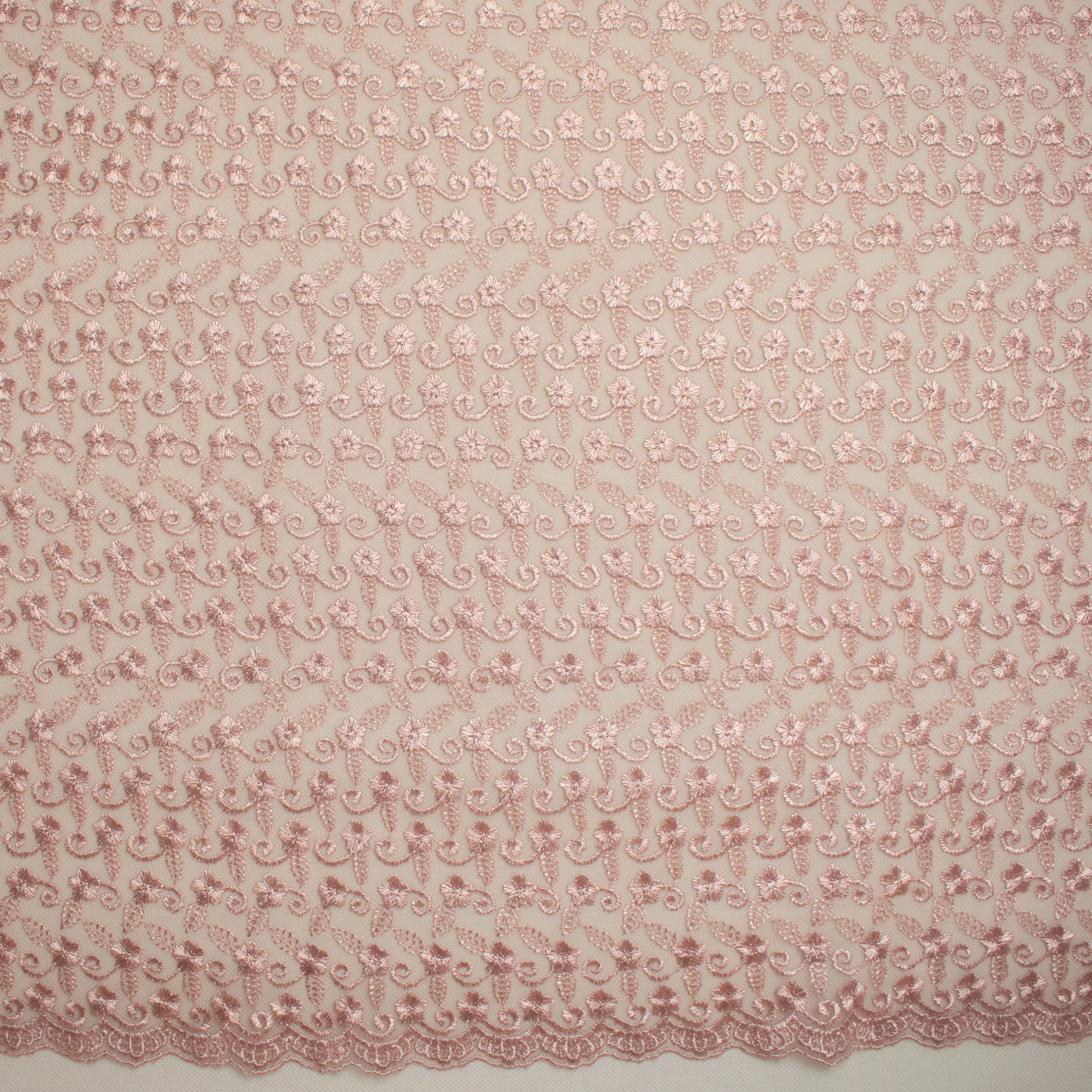 Embroidered Lace SF-01612 Dusty Rose - Image 3