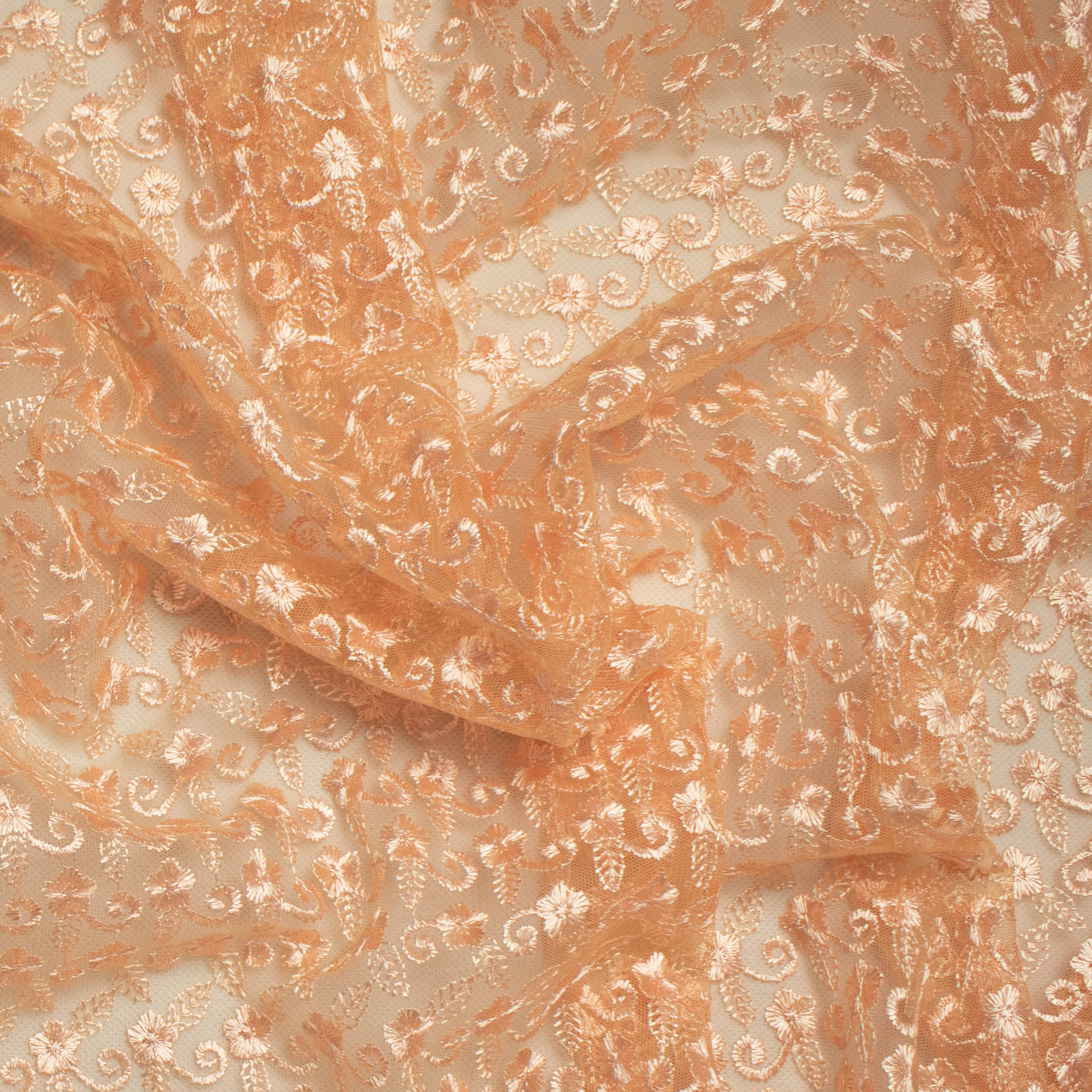 Embroidered Lace SF-01612 Peach - Image 2