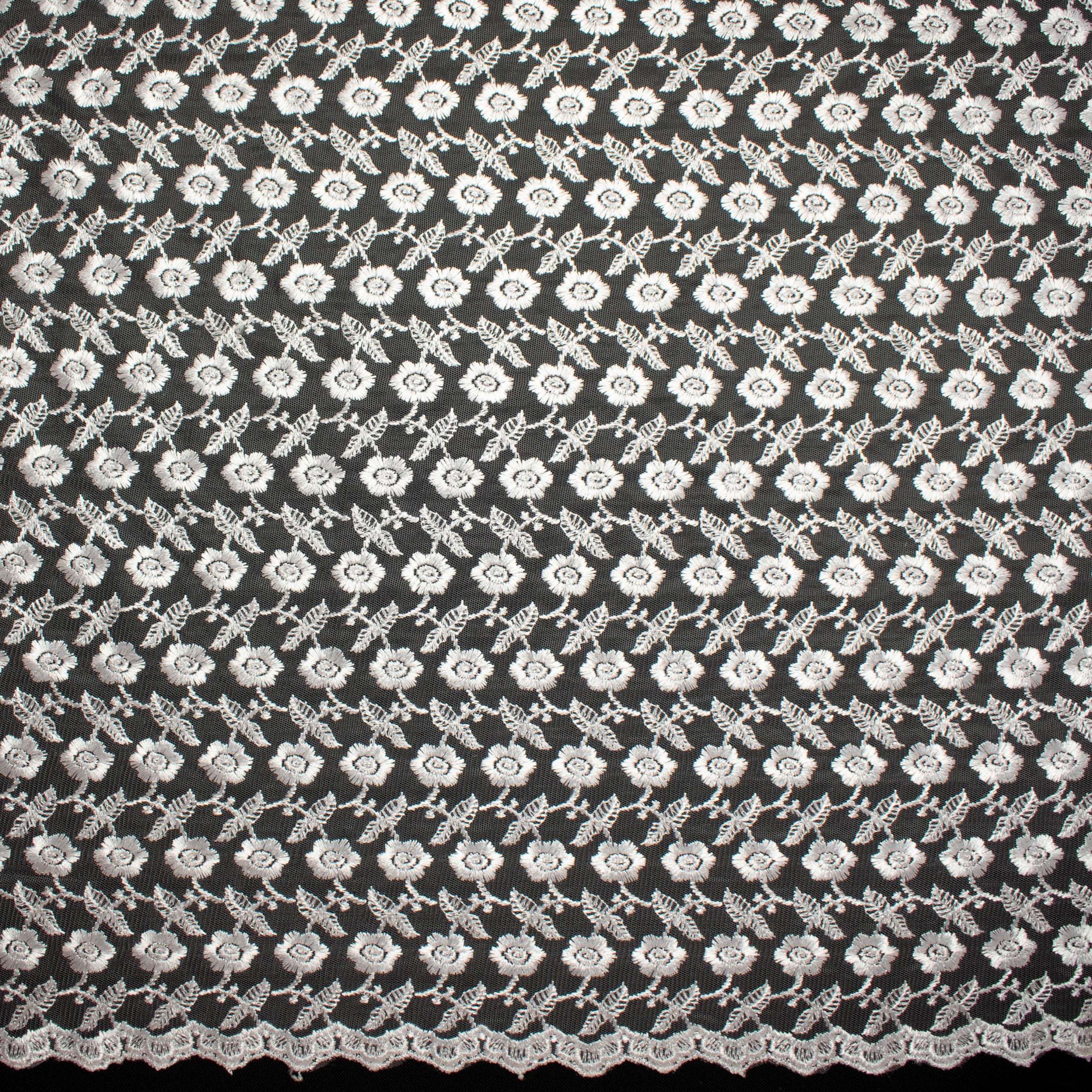 Embroidered Lace SF-058781L1 White - Image 3