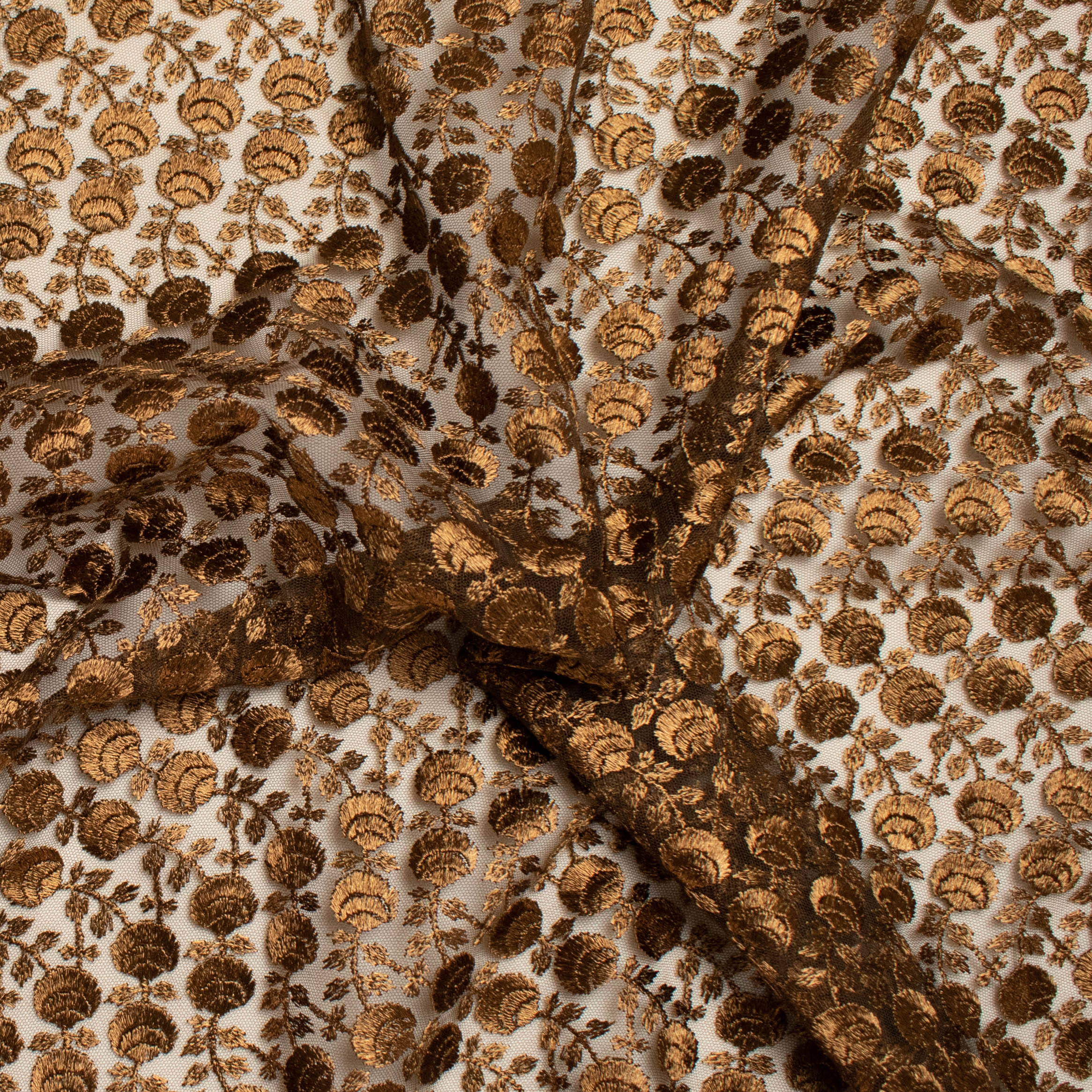 Embroidered Lace SF-2032 Brown - Image 2
