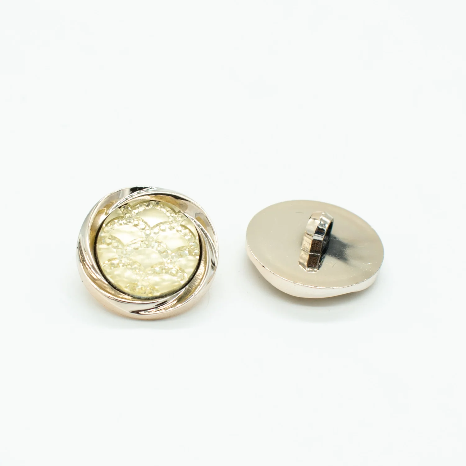 Fancy Light Gold Diamond Shank Button - Image 3