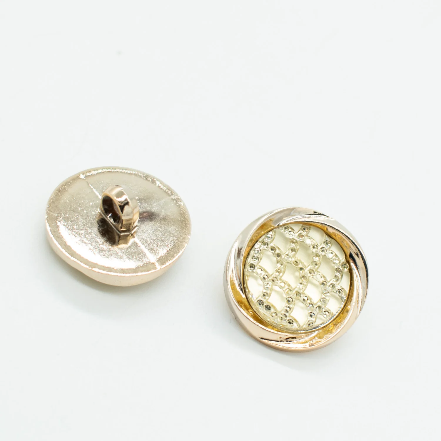Fancy Light Gold Diamond Shank Button - Image 4