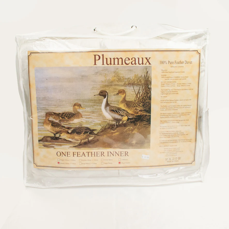 Plumeaux Feather Duvets Feather Doona - Queen - Image 6