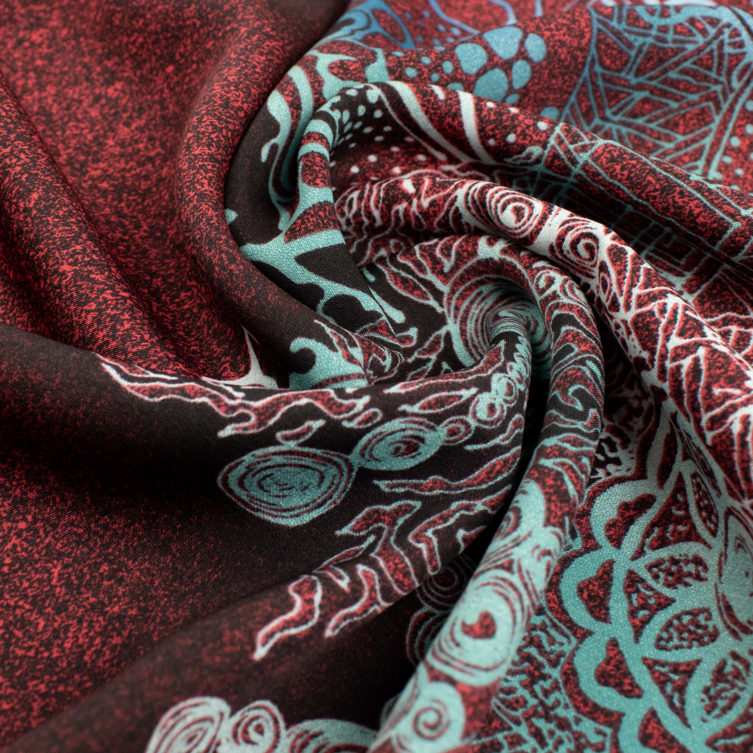 Fine Satin Prints Design-659 Abstract Wine - Image 3