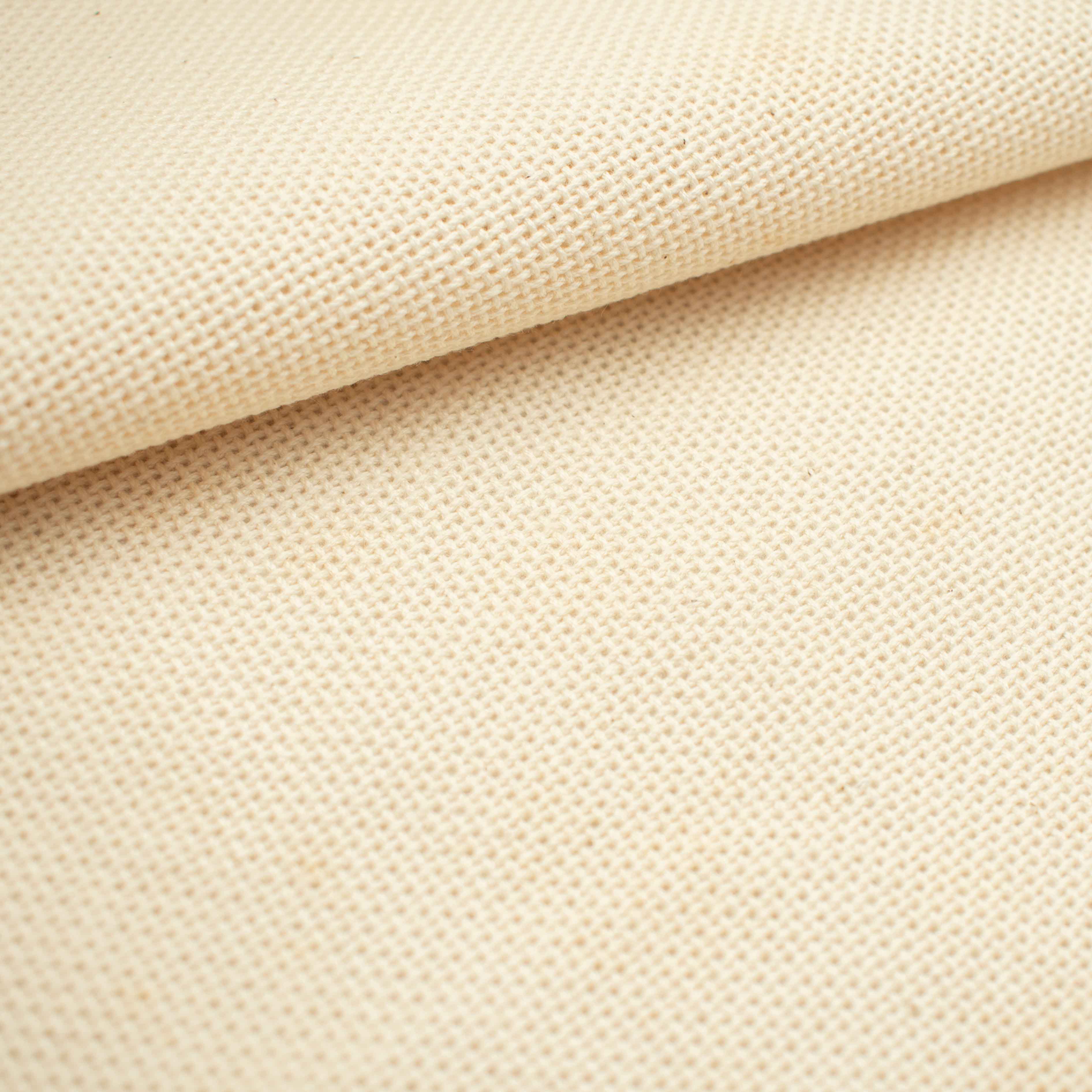 Basket Weave Cotton Fabric - Natural 100% Cotton (Panama Weave) - Image 4
