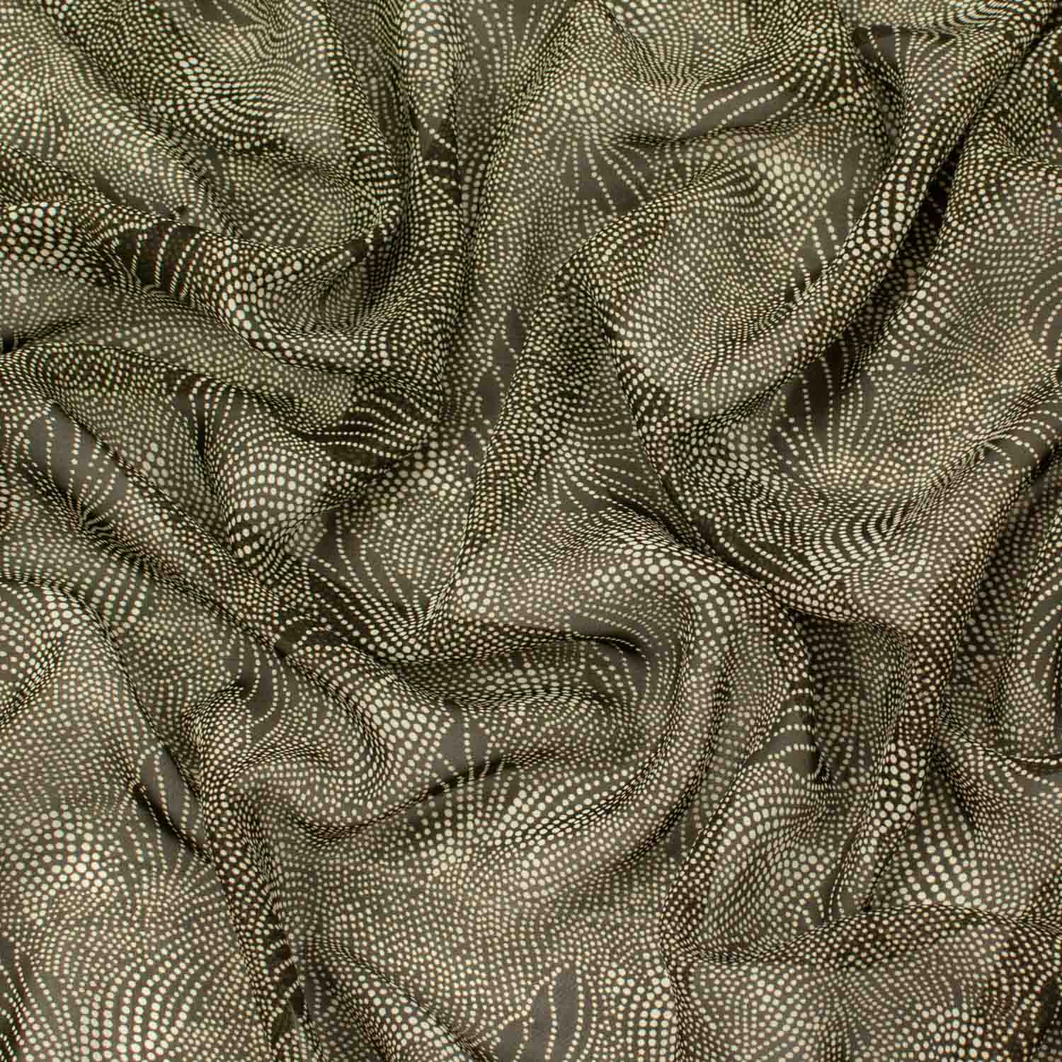 Floral Dot-Art Printed Chiffon - Image 4