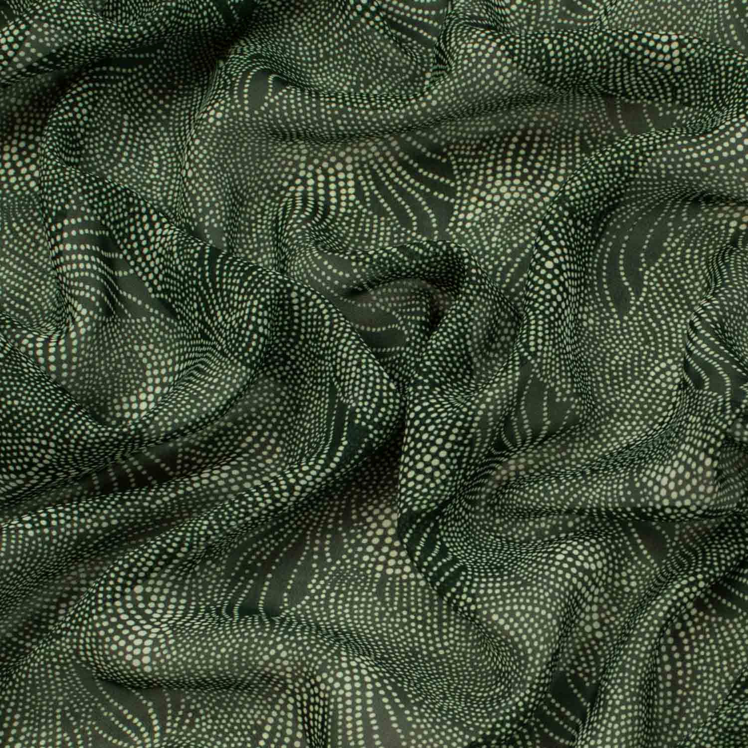 Floral Dot-Art Printed Chiffon - Image 8