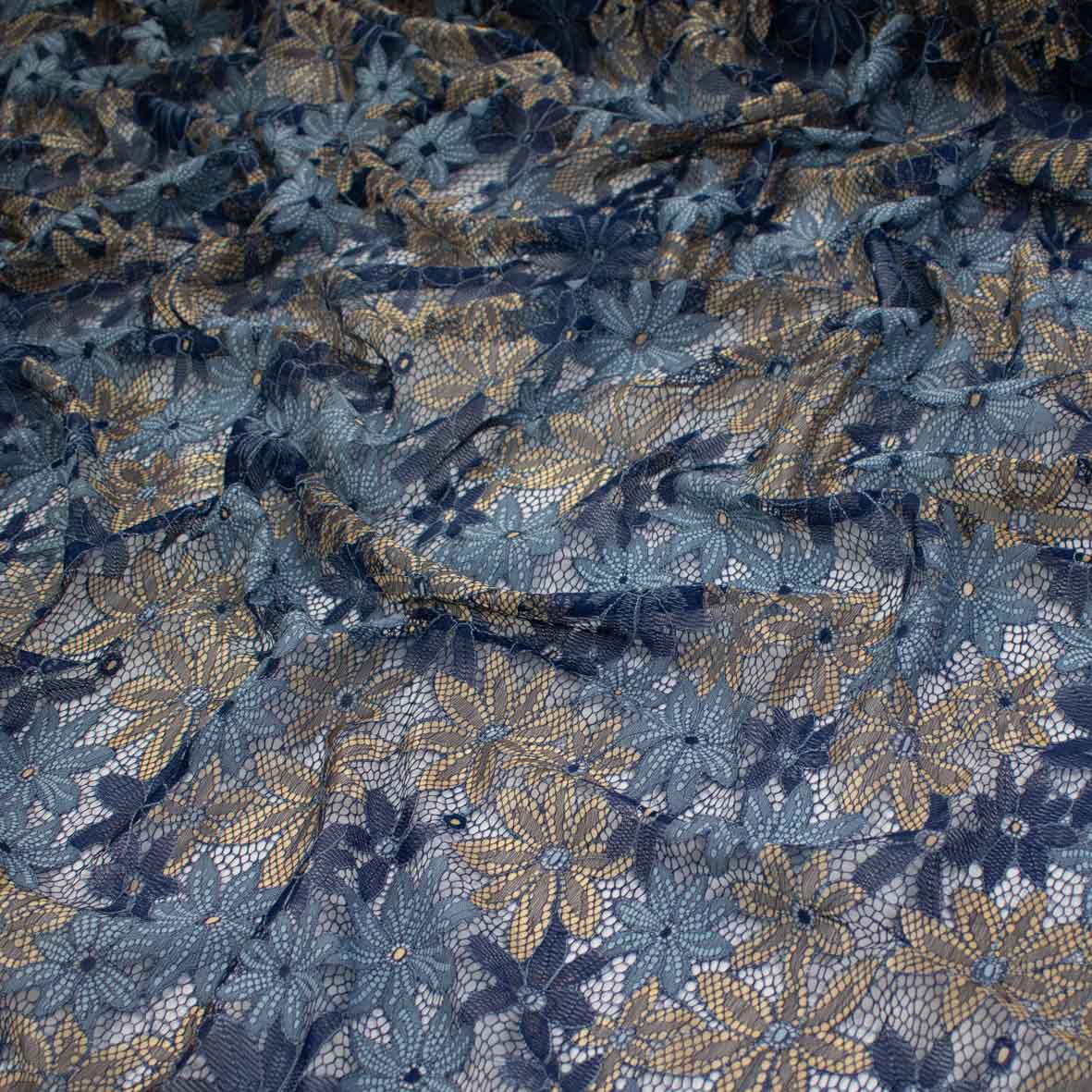 Floral Open Work Cut Work Embroidered Lace - Image 4