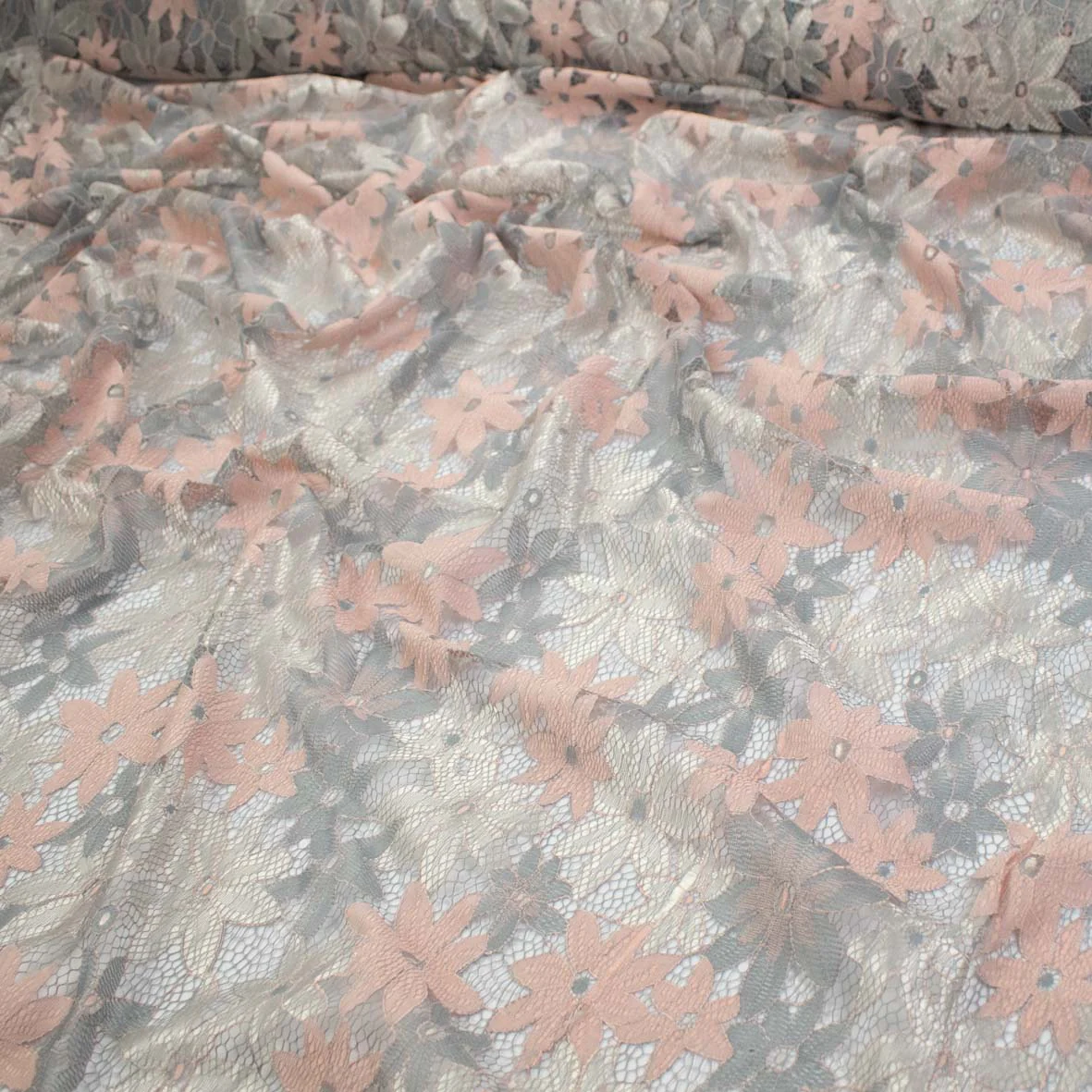 Floral Open Work Cut Work Embroidered Lace - Image 7