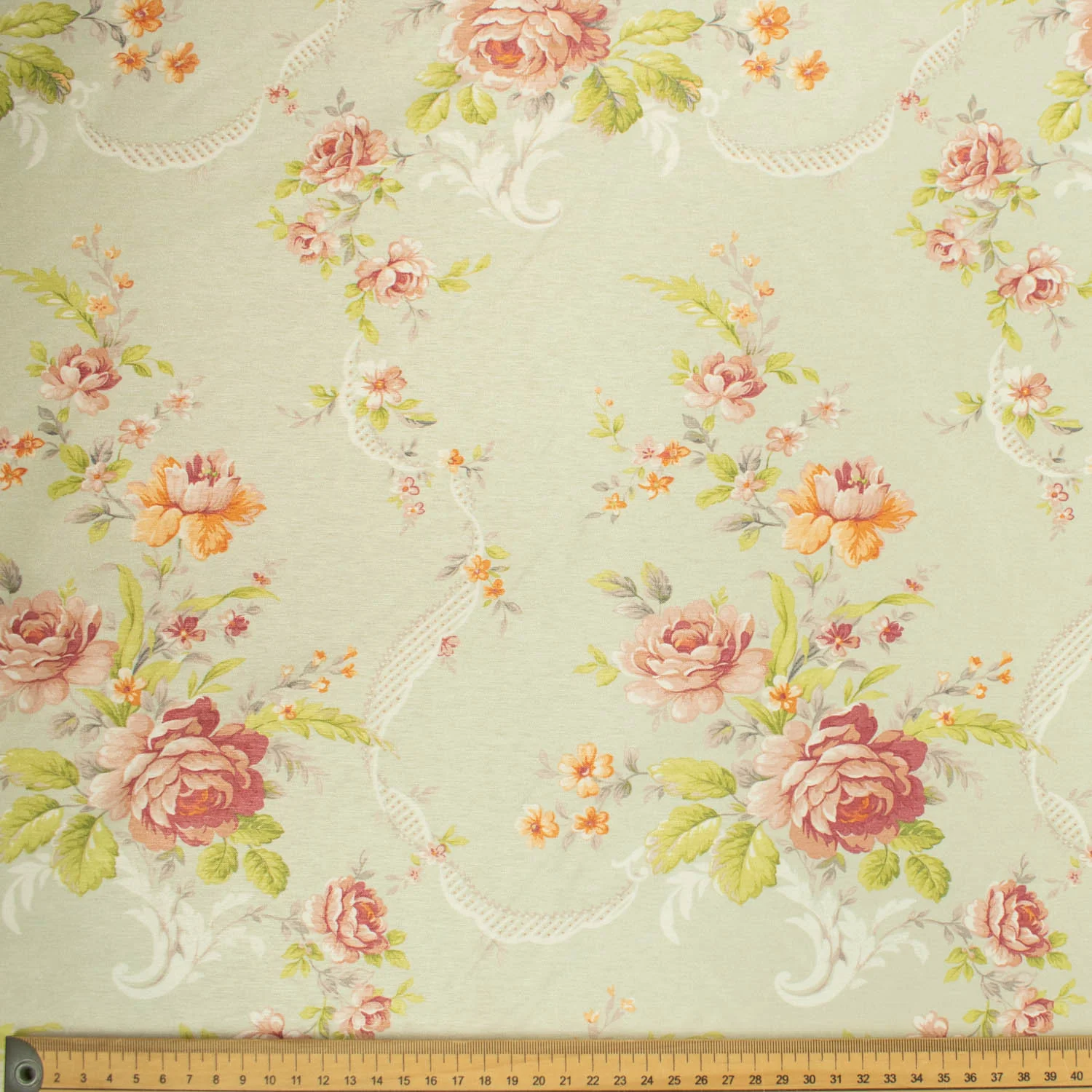 Flowers & Leaves Printed Curtaining/Upholstery Fabric 150cm - Image 24