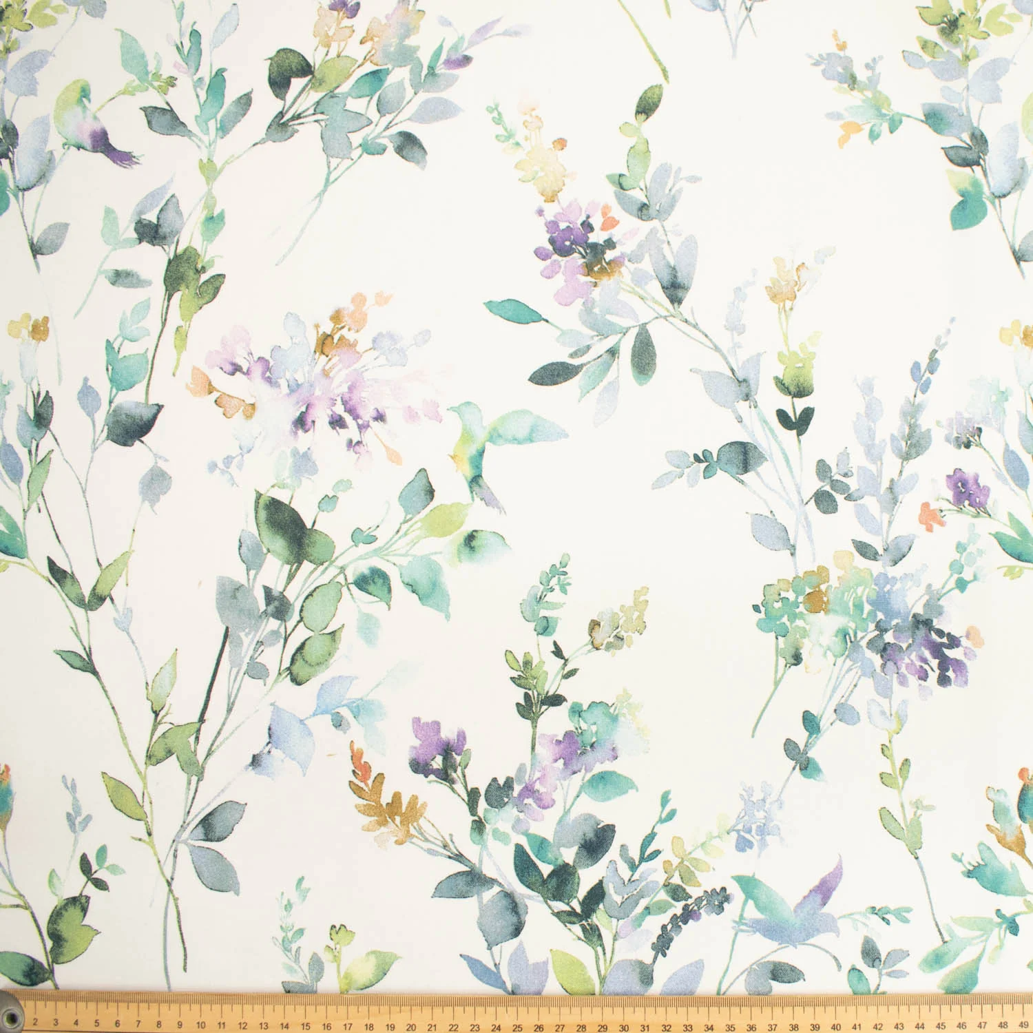 Flowers & Leaves Printed Curtaining/Upholstery Fabric 150cm - Image 52