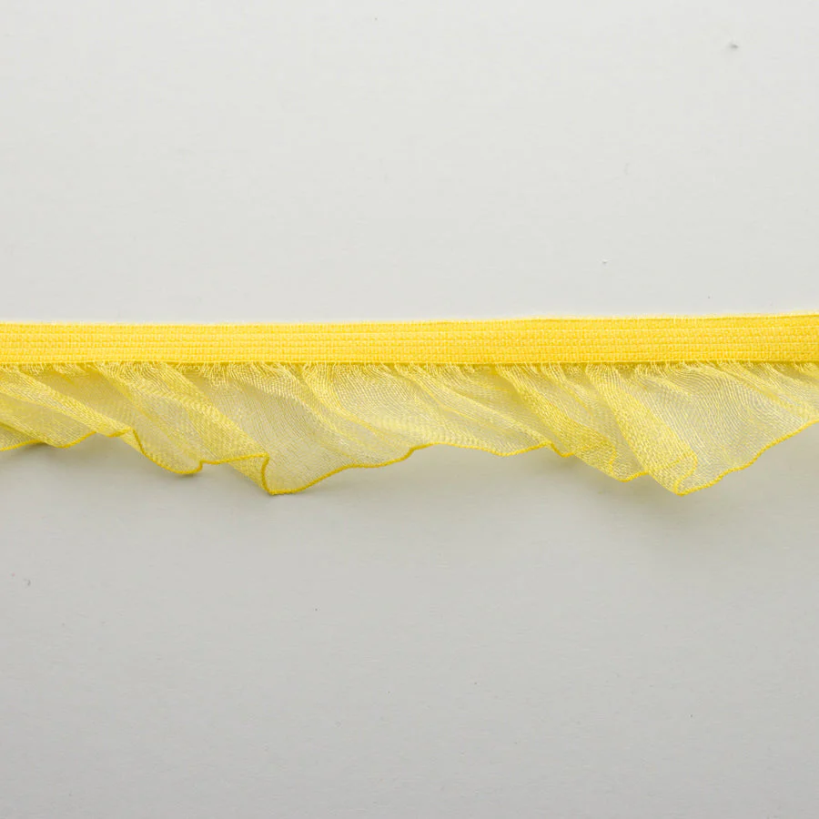 Frilled Organza Elastic Lace Trim 25mm - Design 1 - Image 9