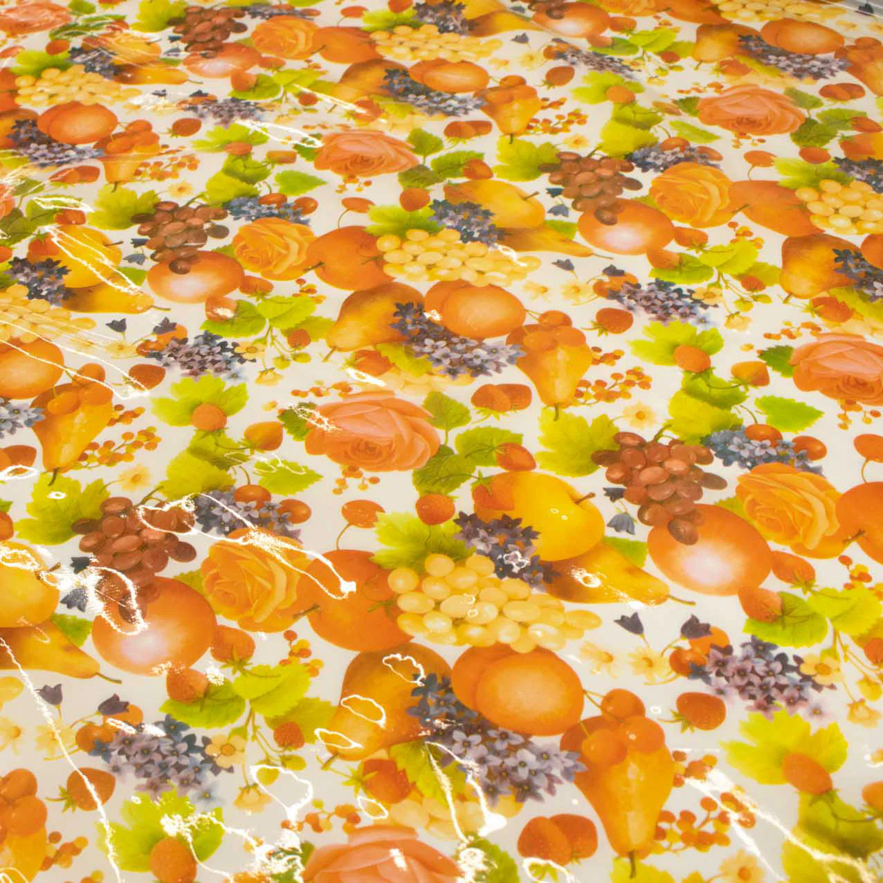 Fruit Prints Transparent Plastic Tablecloth Fabric - Image 3