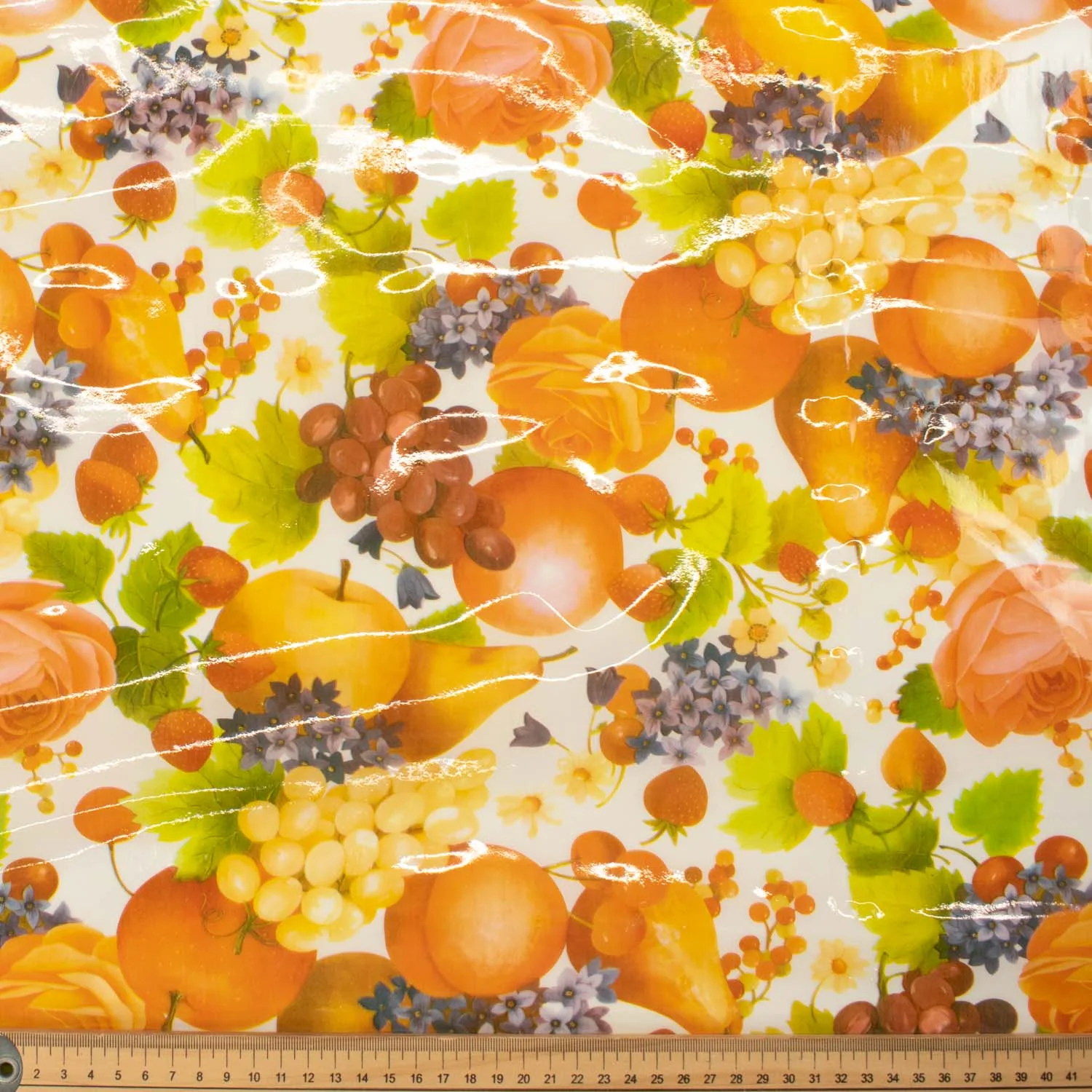 Fruit Prints Transparent Plastic Tablecloth Fabric - Image 4
