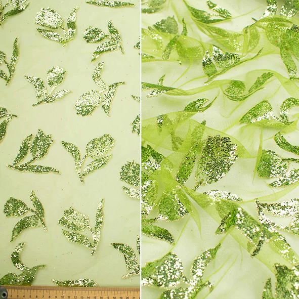 Glitter Floral Tulle Mesh - Image 11