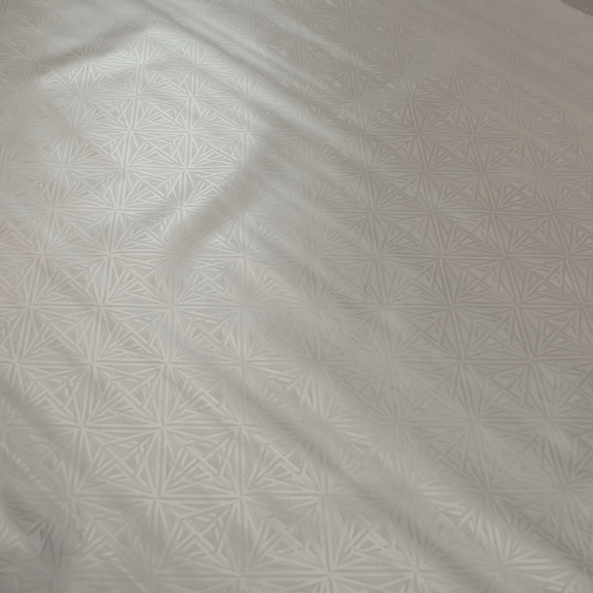 Grey Diamond Plastic Tablecloth Fabric - Image 2