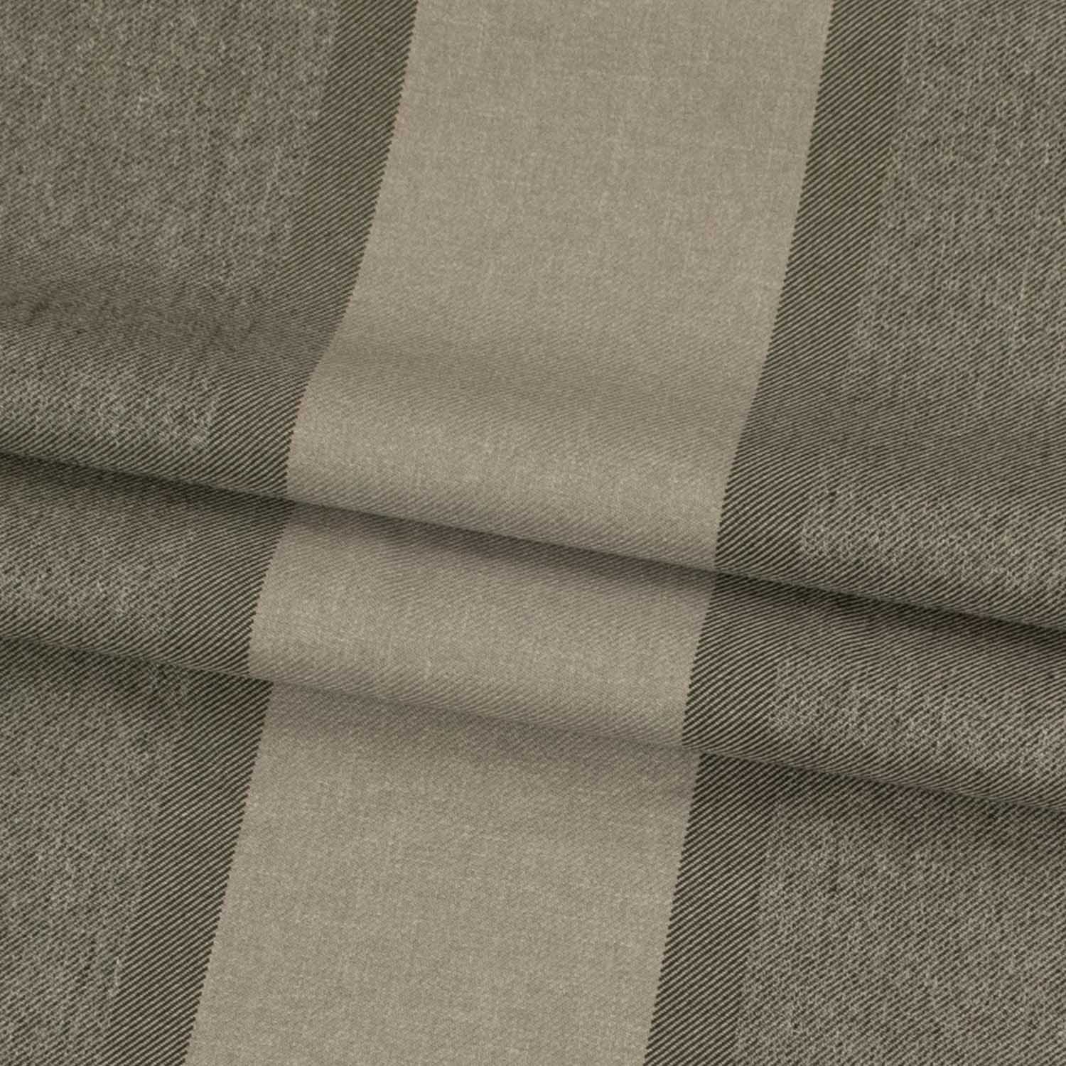 Grey Large Stripe Twill Suiting - Image 2