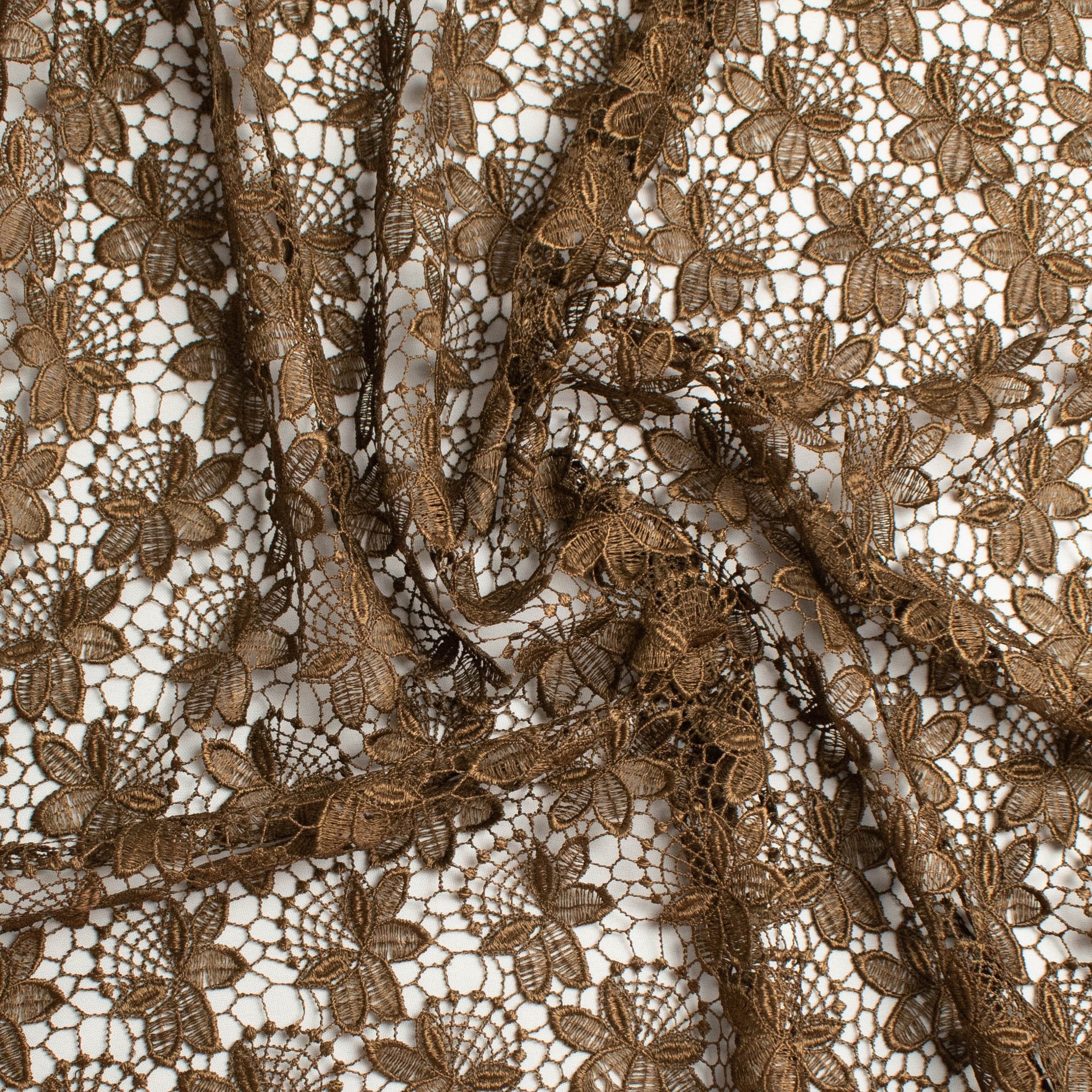 Guipure Lace Design 714518 Cocoa - Image 3