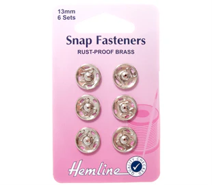 Hemline Snap/Fast - NICKLE - 13MM
