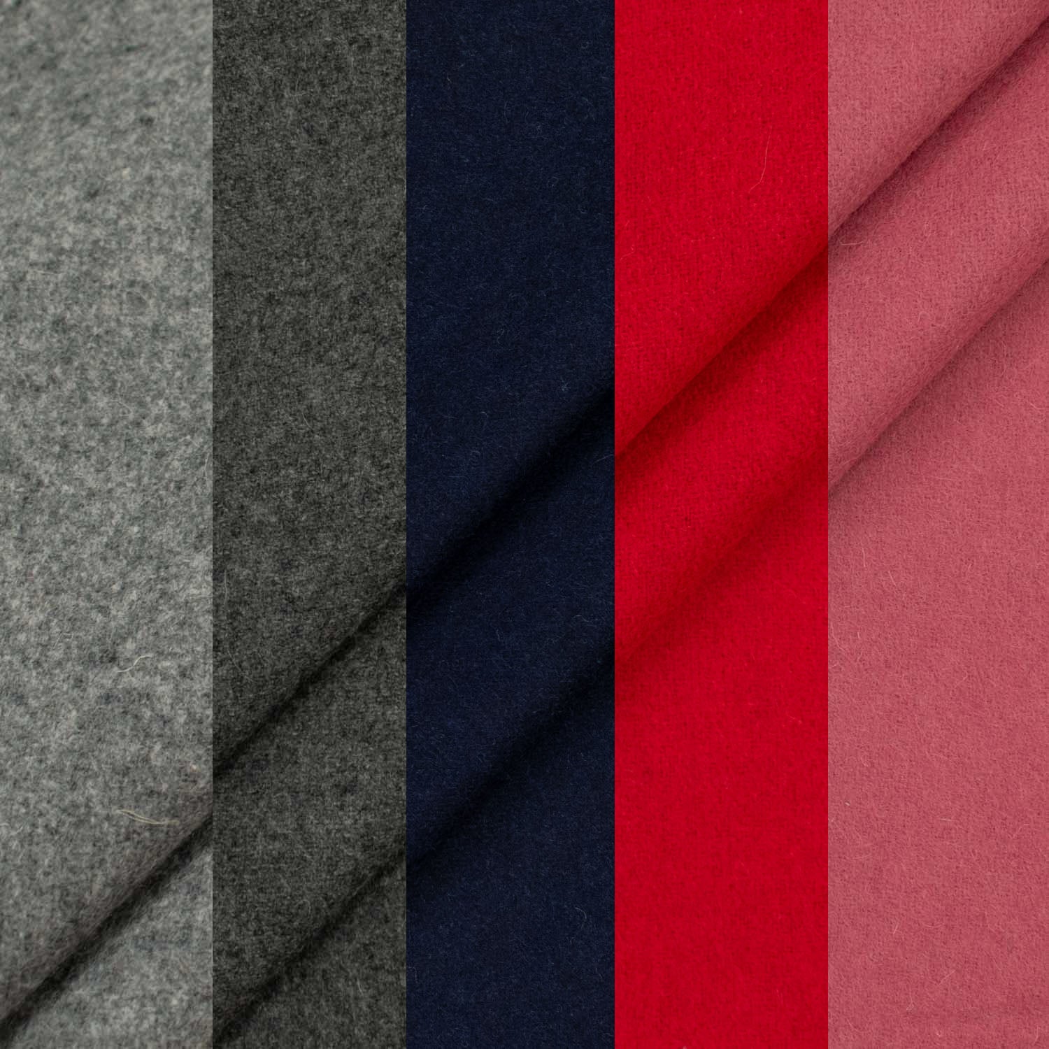 Italian Wool Felt Coating Navy 01 - Image 4
