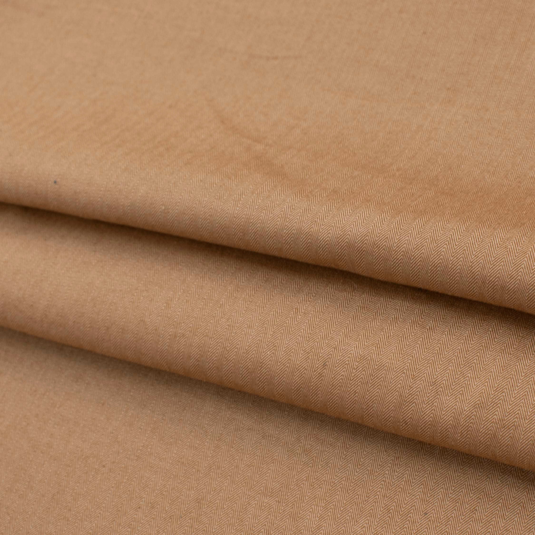Japanese Cotton Summer Suiting - Tan Herringbone - Image 3