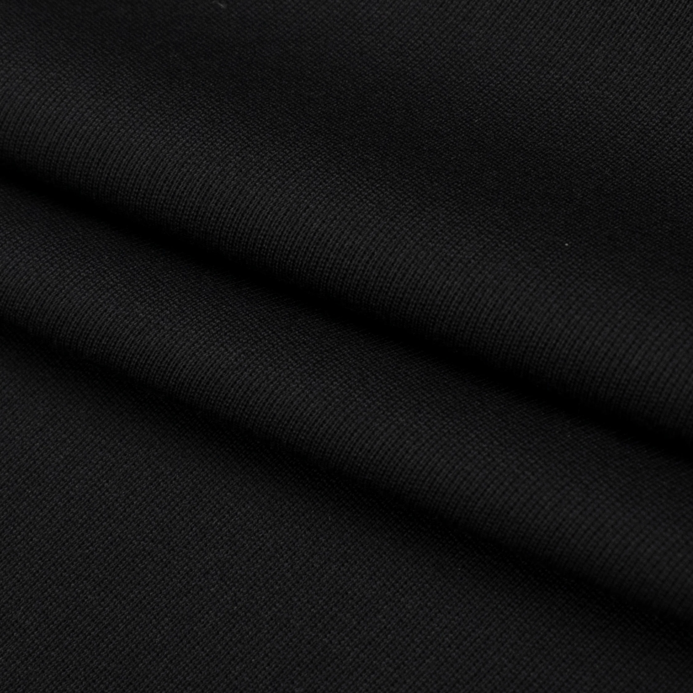 Japanese Nikkei Wool Blend Suiting - Design 40538 Black Ribbed - Image 3