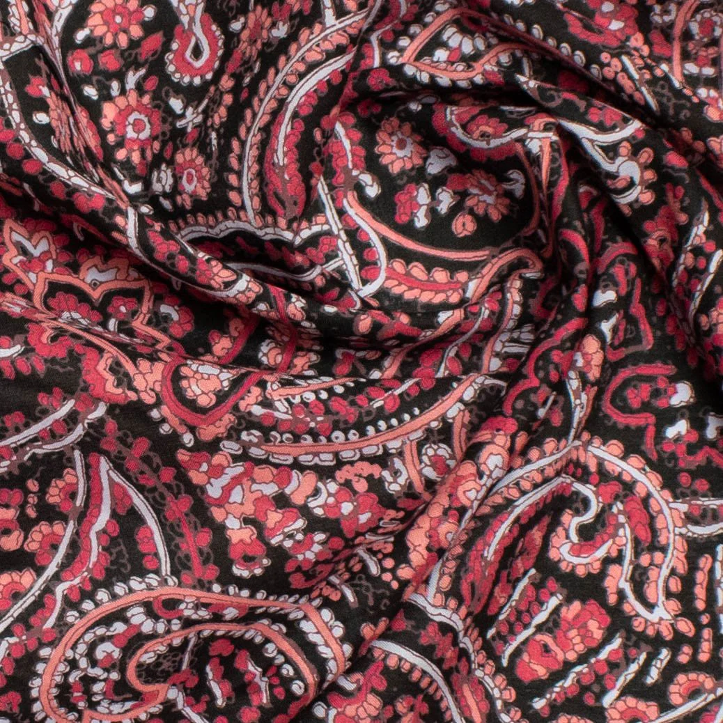 Japanese Pure Cotton Lawn Paisley Prints Design-64 - Image 3
