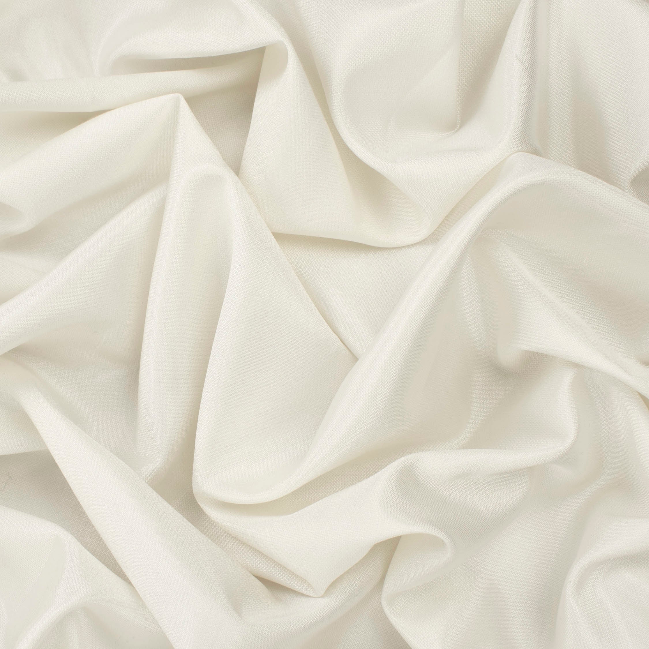 Japanese Shiny Crepe Suiting - Off White - Image 3