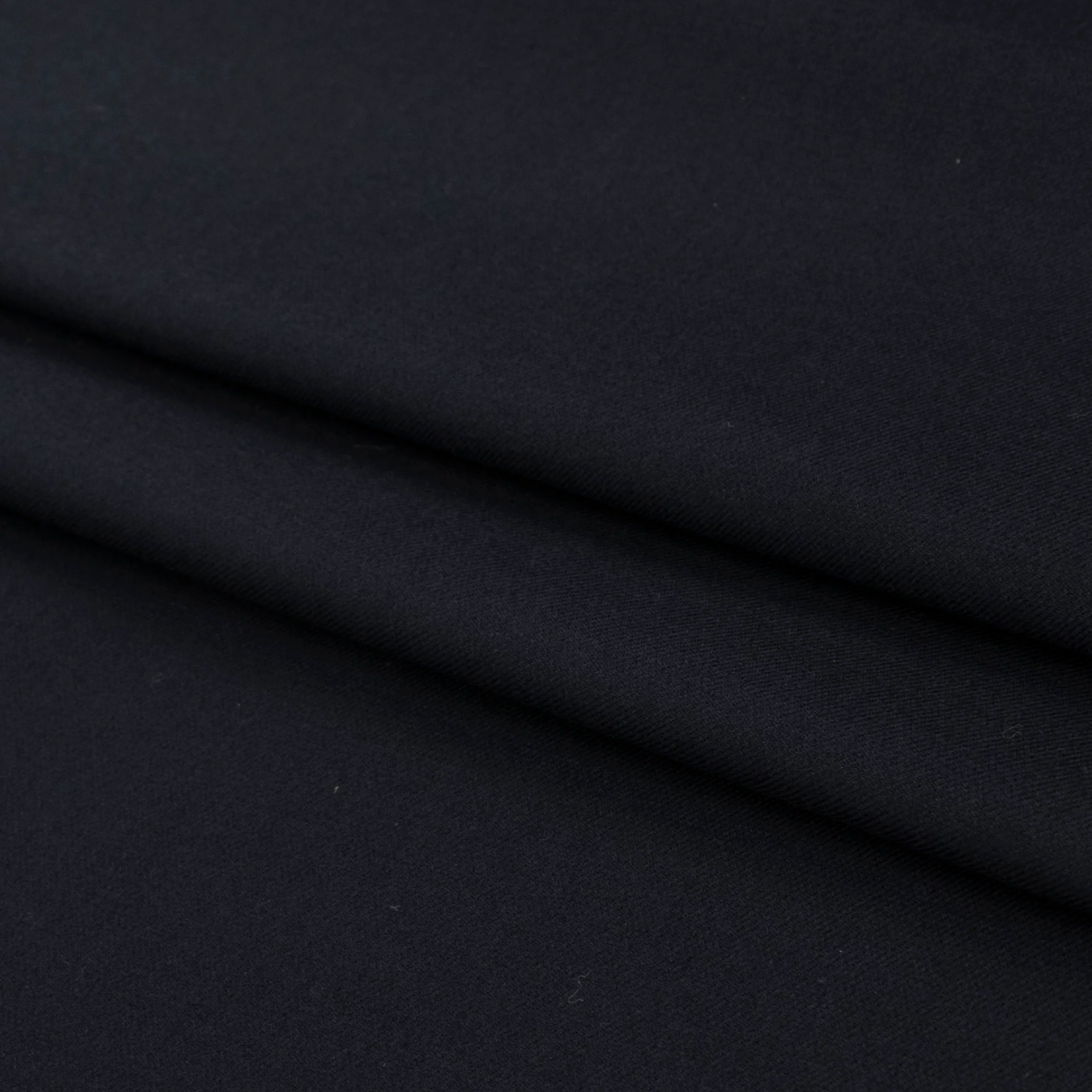 Japanese Wool Blend Suiting Medium Weight Design-39 Black Navy - Image 2