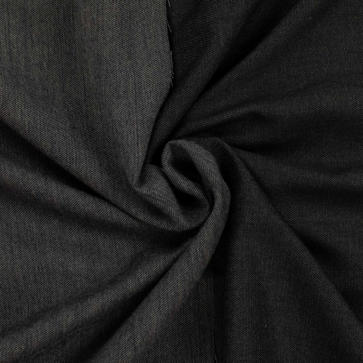 Japanese Wool Suiting Slight Stretch Charcoal 150CM - Image 4