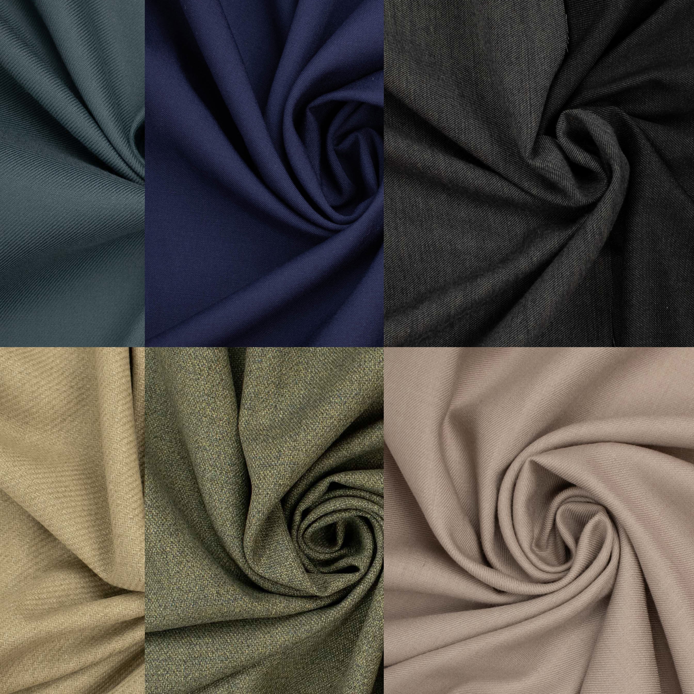 Japanese Wool Suiting Light Weight Taupe 150CM - Image 6
