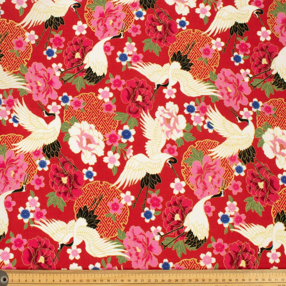 Japanese Yuzen-Style Cotton Prints - Image 11