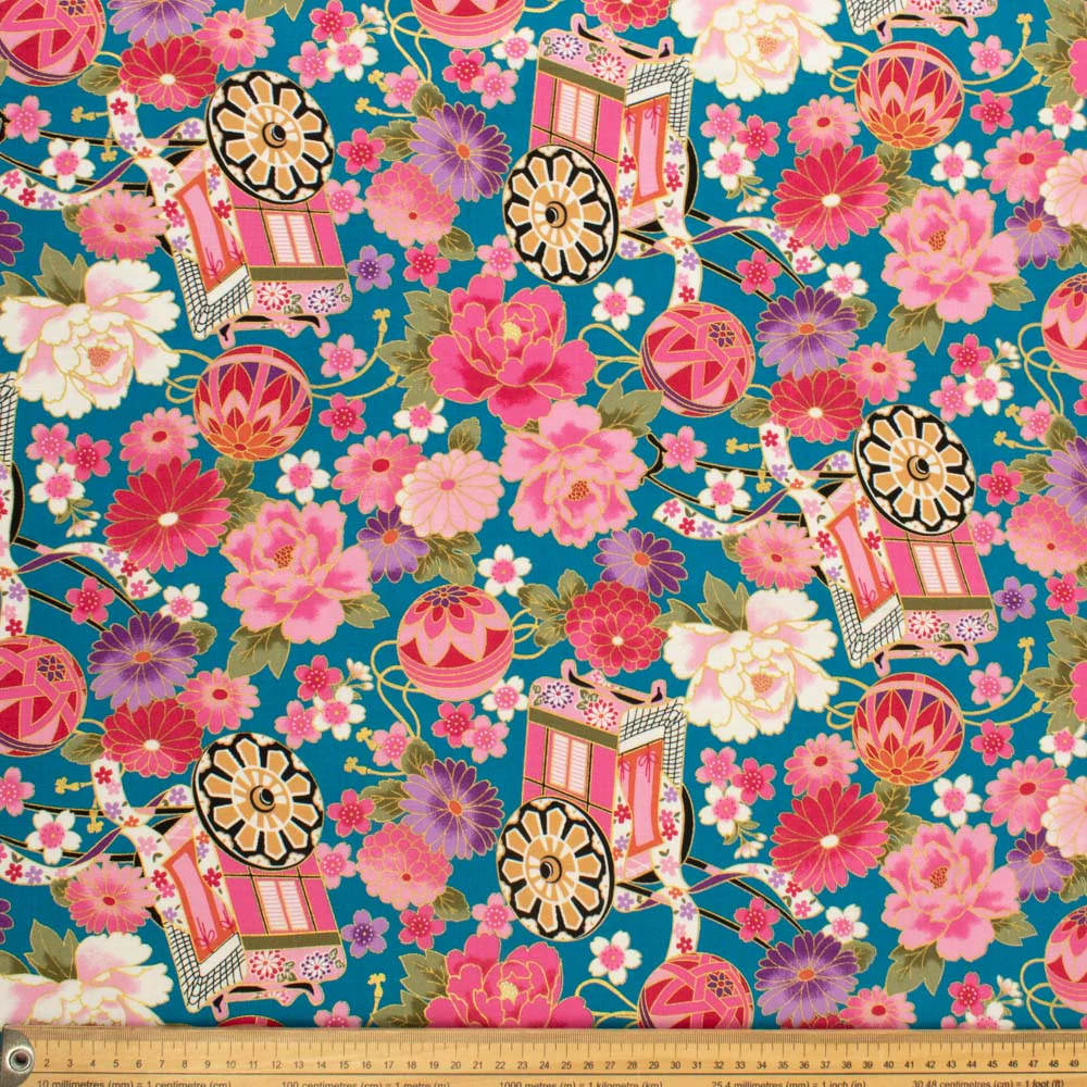 Japanese Yuzen-Style Cotton Prints - Image 10