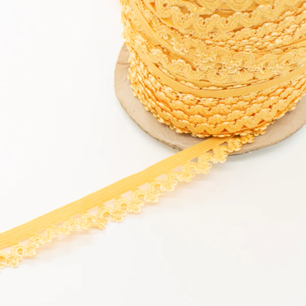 Scalloped Edged Coloured Elastic-10mm - Image 23